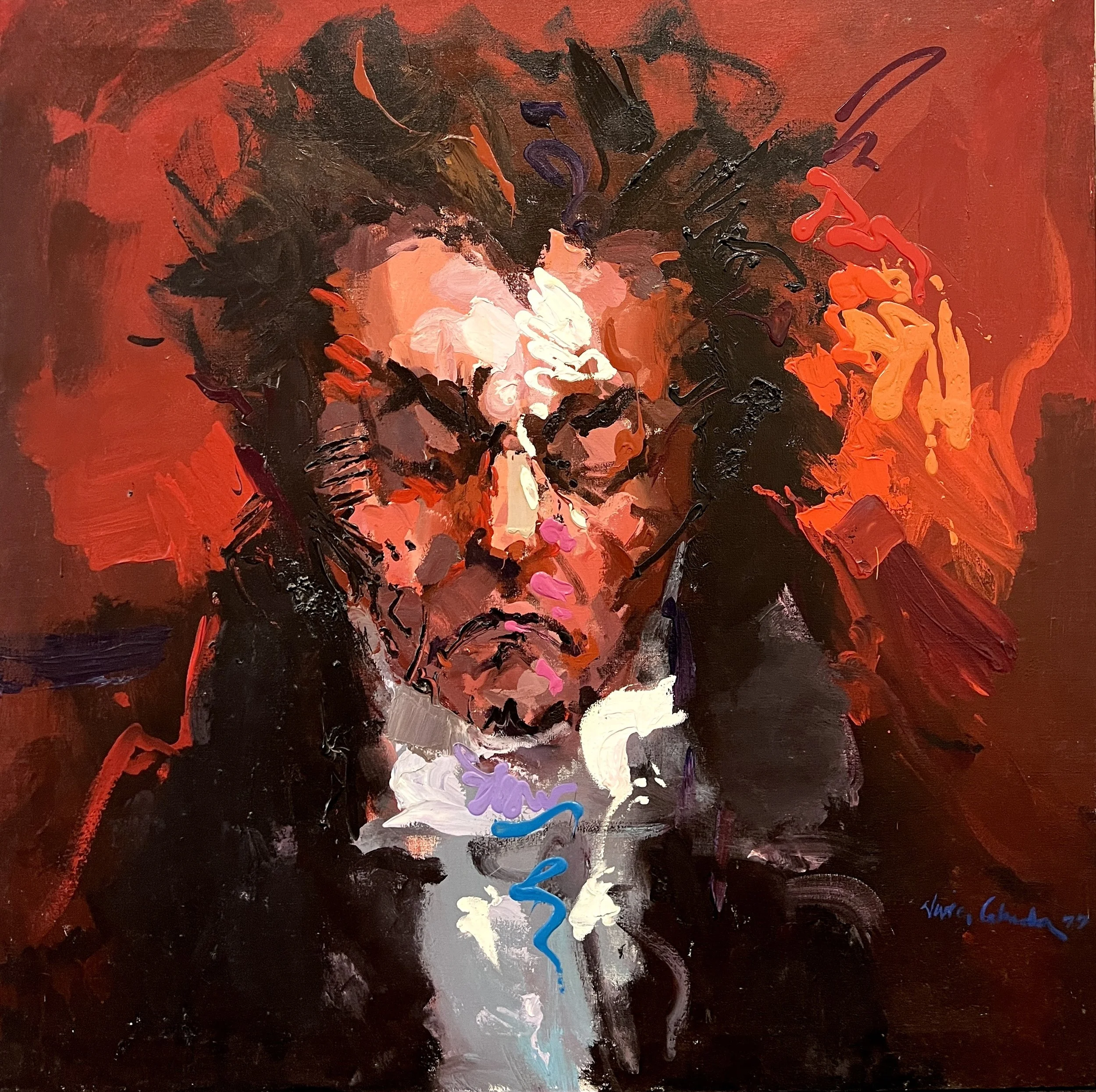 "Beethoven V", Oil on Canvas, 48 x 48 in.