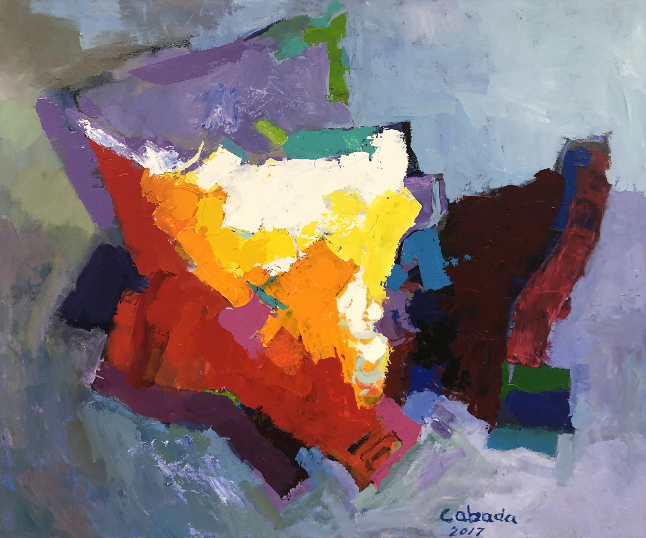 "Miami", 2017, Acrylic on Canvas. 40 x 48 in.