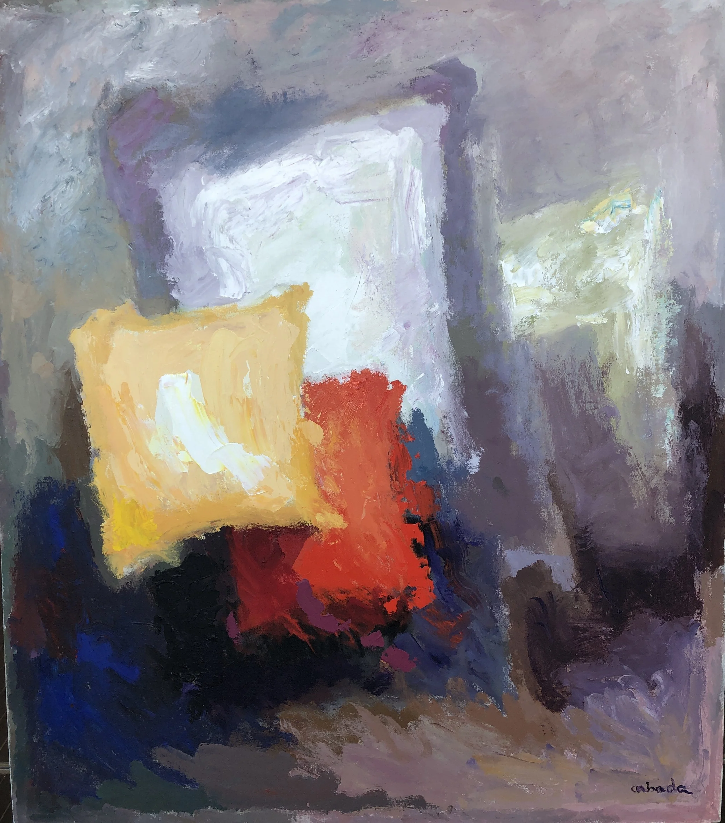 "Beyond the Forms," Acrylic on Canvas, 54 x 65.5 in.