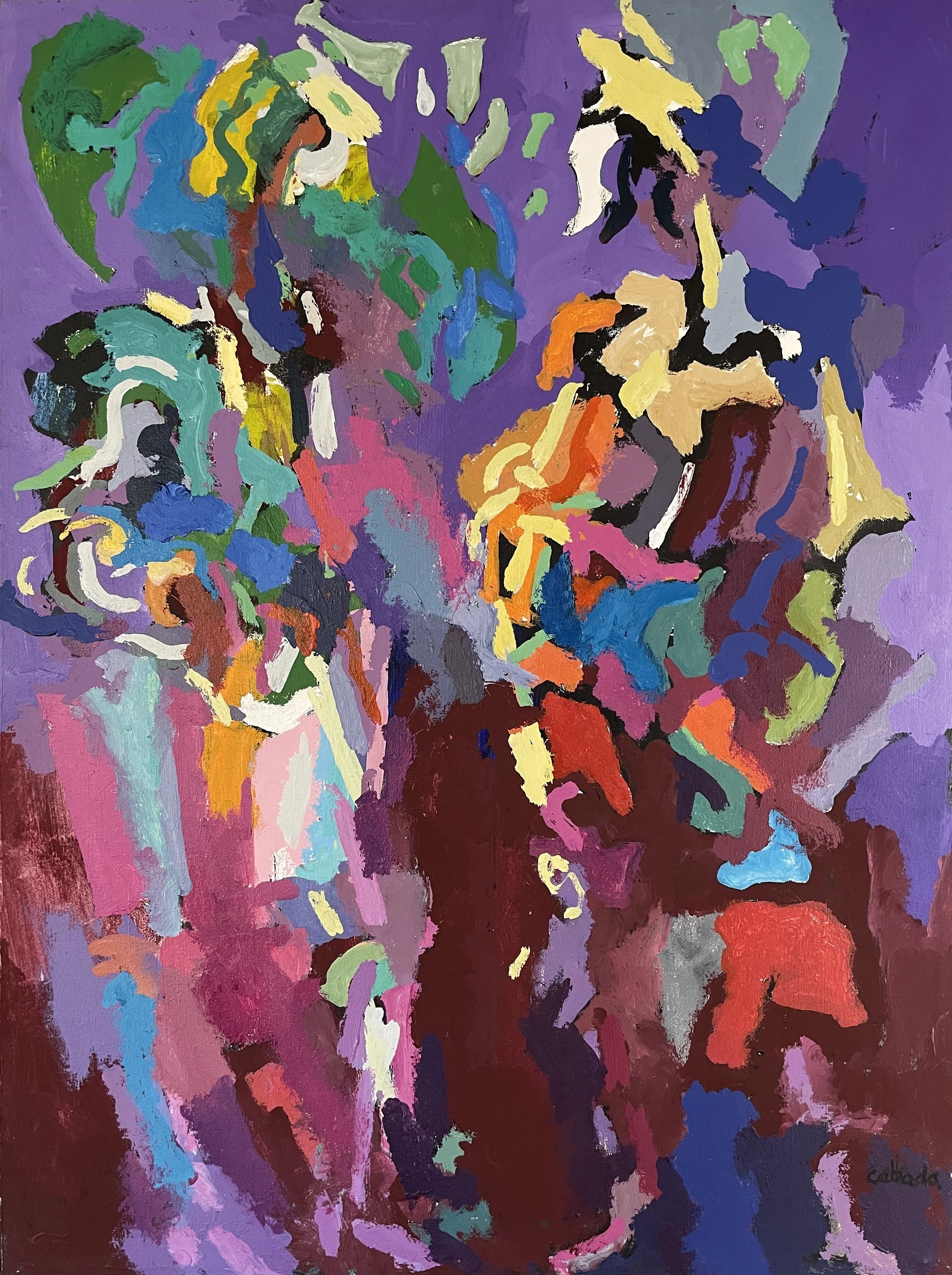 Old Friends, acrylic on canvas, 2007, 30 x 40