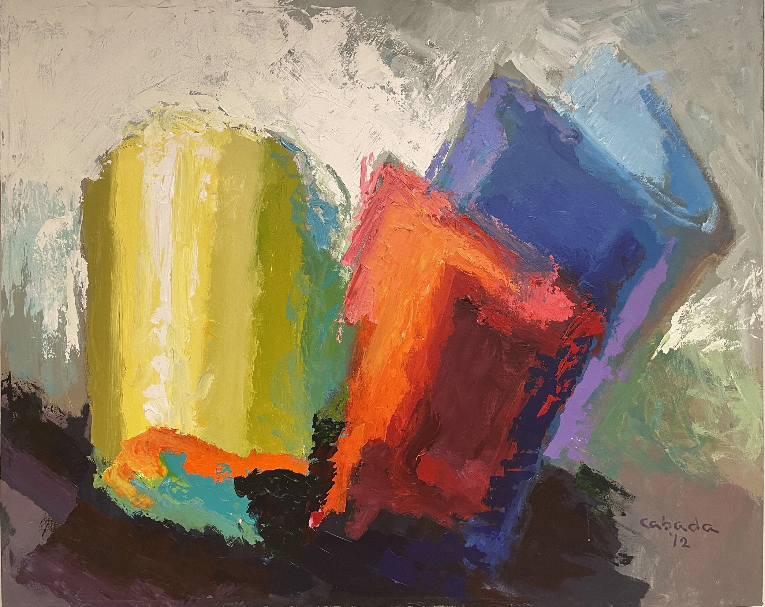 "Chromatic Revelation" 2012, Acrylic on Canvas, 48 x 60 in.