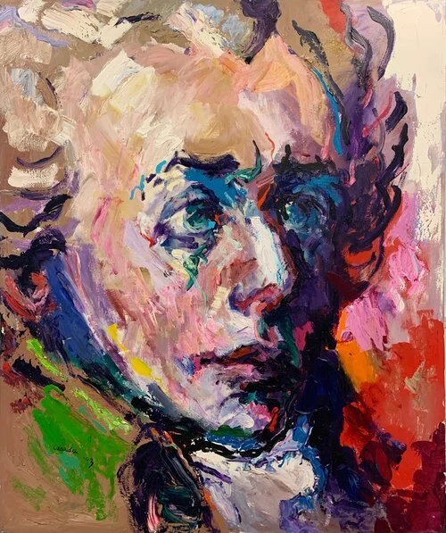 "Mozart" Acrylic on Canvas, 71 x 58 in. 1993