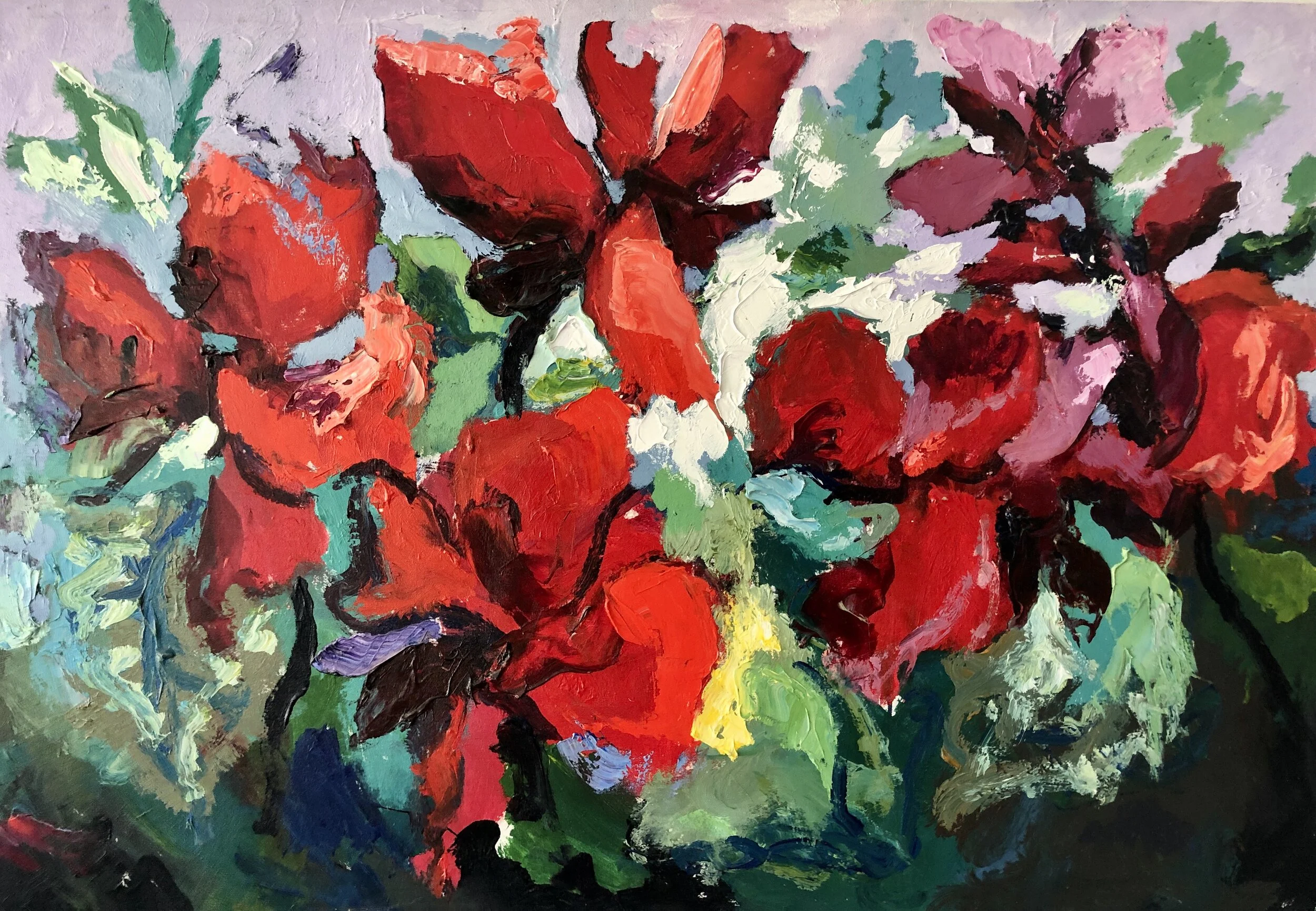 Cycleman, Acrylic on Canvas, 40 x 60 in.