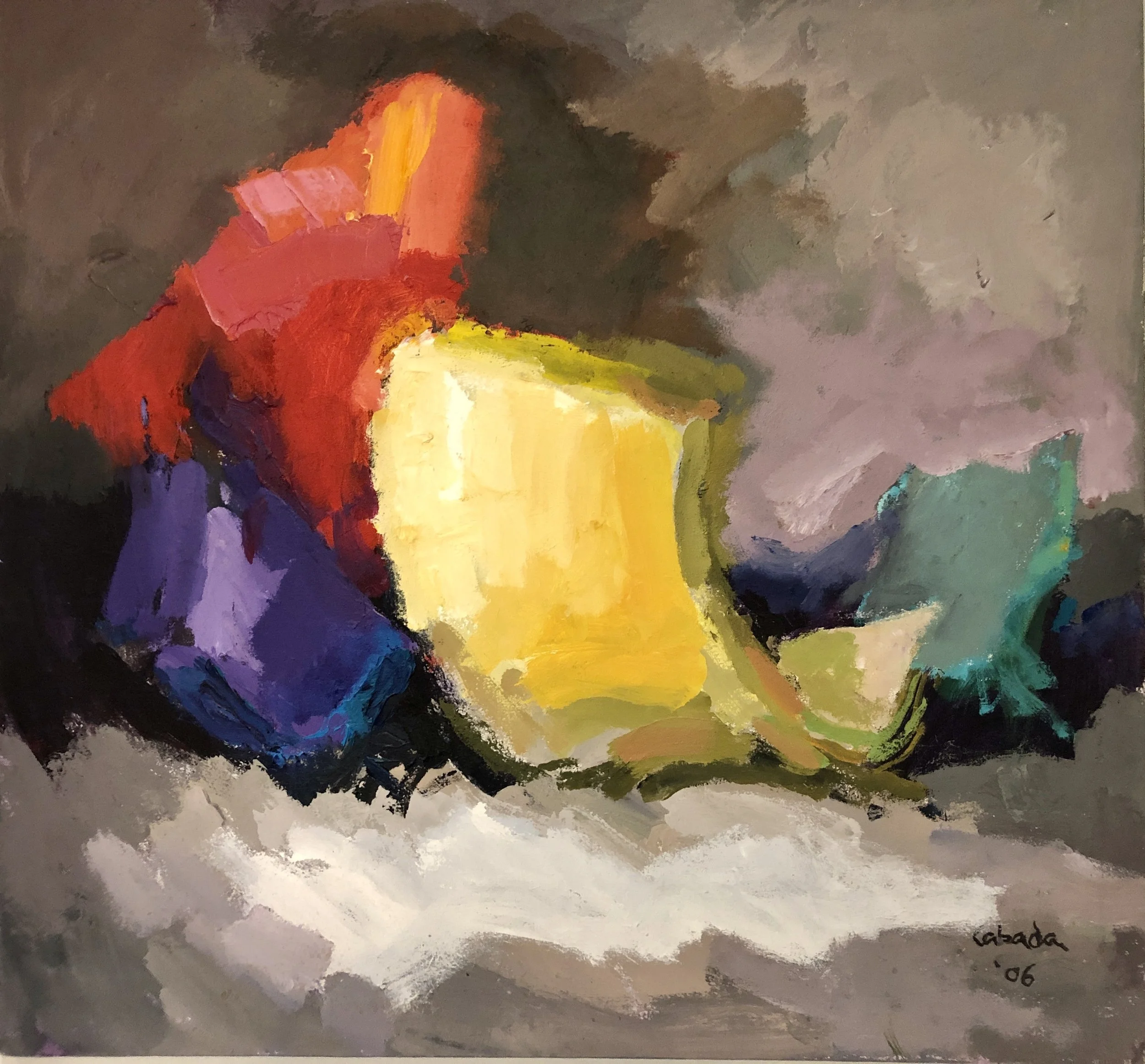 "Dancing Colors" 2006, Acrylic on canvas, 32 x 34 in.