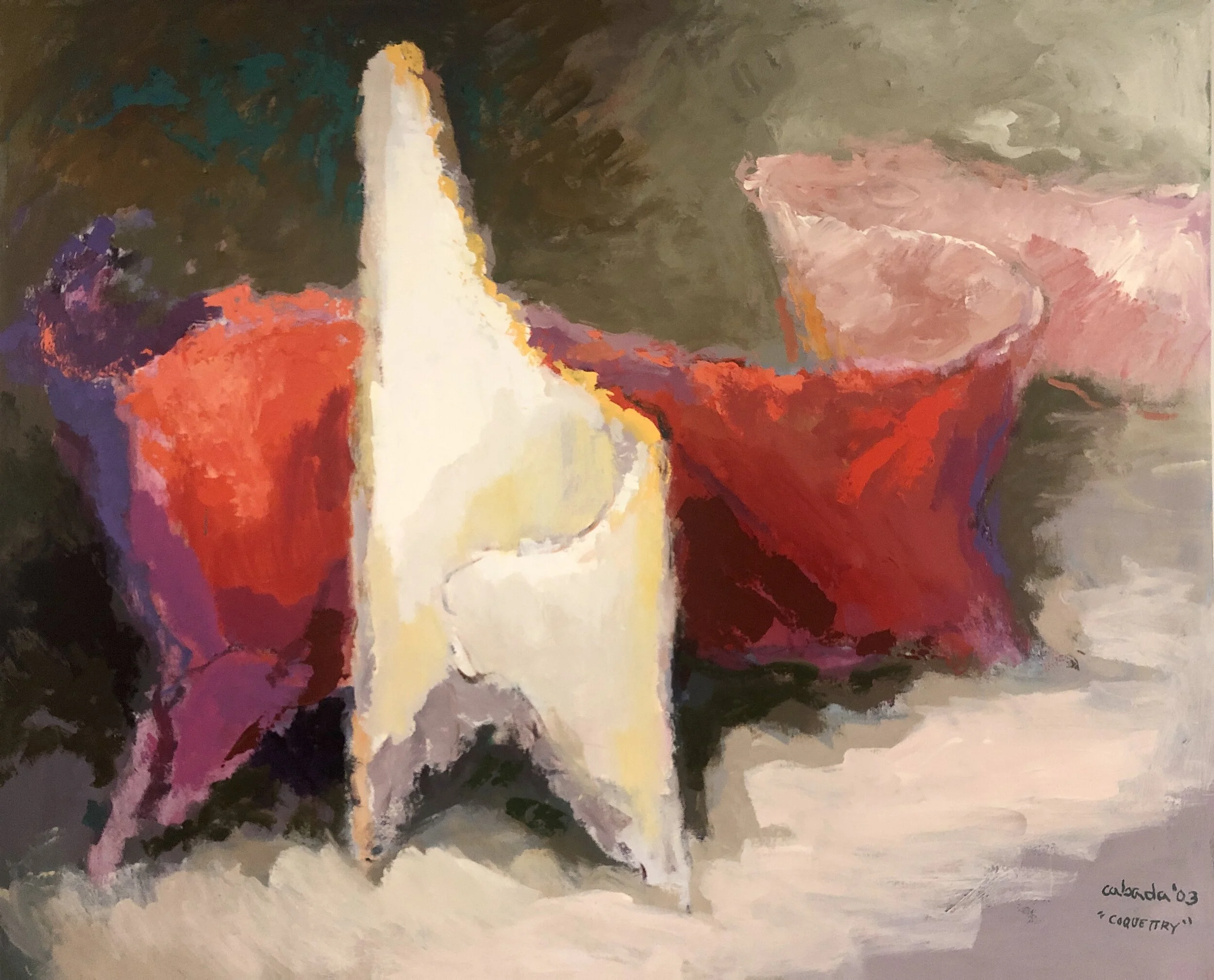 "Coquetry", 2003,Acrylic on Canvas, 72 x 59.5 in.