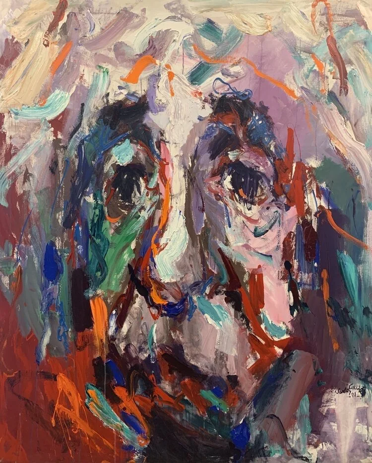 "Einstein III" Acrylic on Canvas, 71 x 58 in.