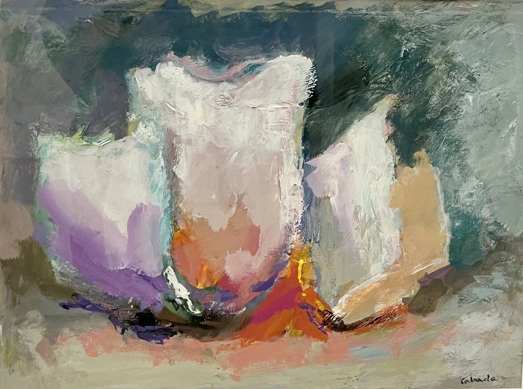 SOLD Passover, acrylic on paper, 23.5” x 17.5”