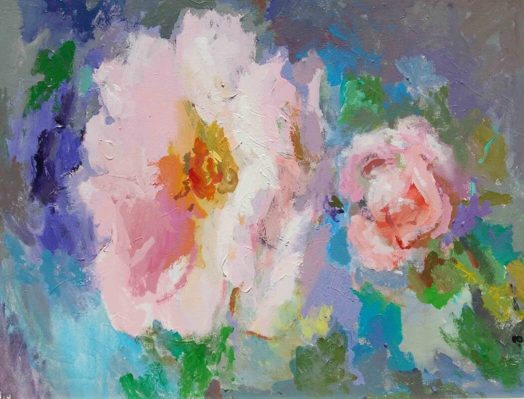 The Lovers, Acrylic on Canvas, 29.5 x 37 in.