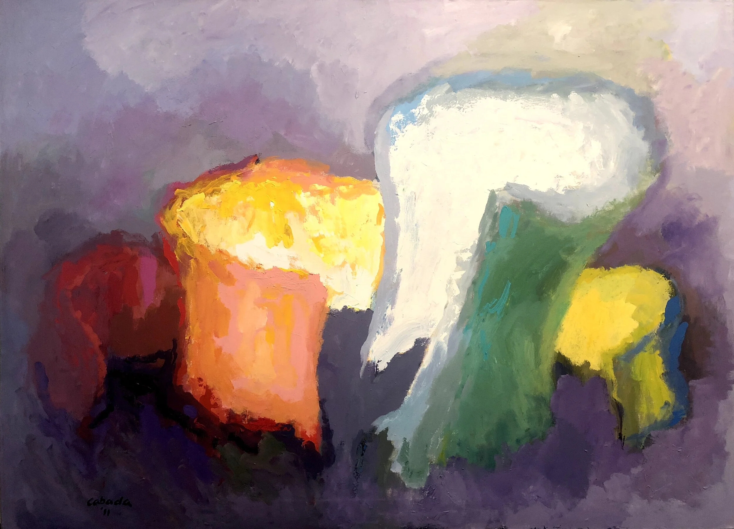 "Nuances of Symmetry" Acrylic on Canvas, 58 x 80 in.