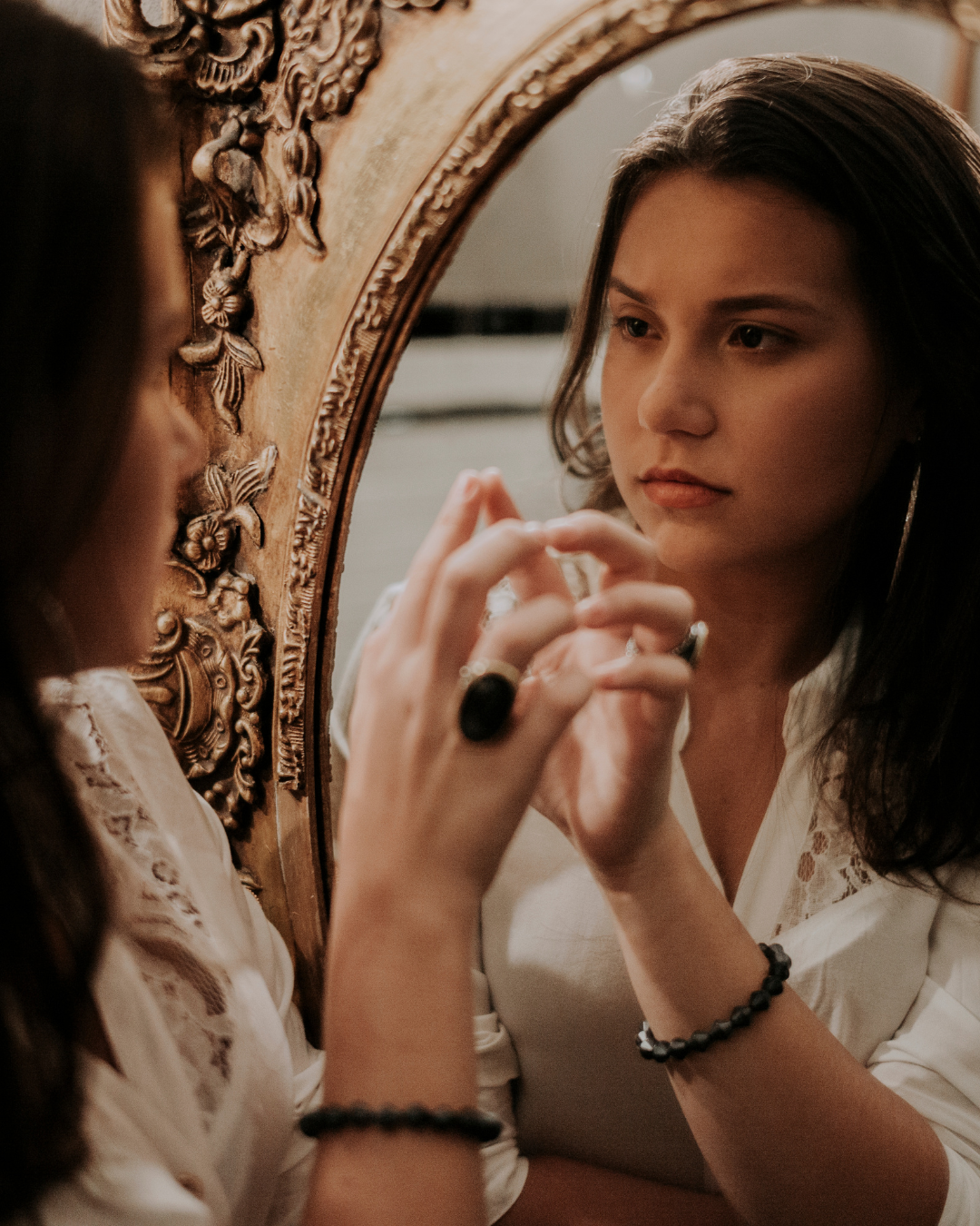 Woman reflecting on self-worth and inner healing