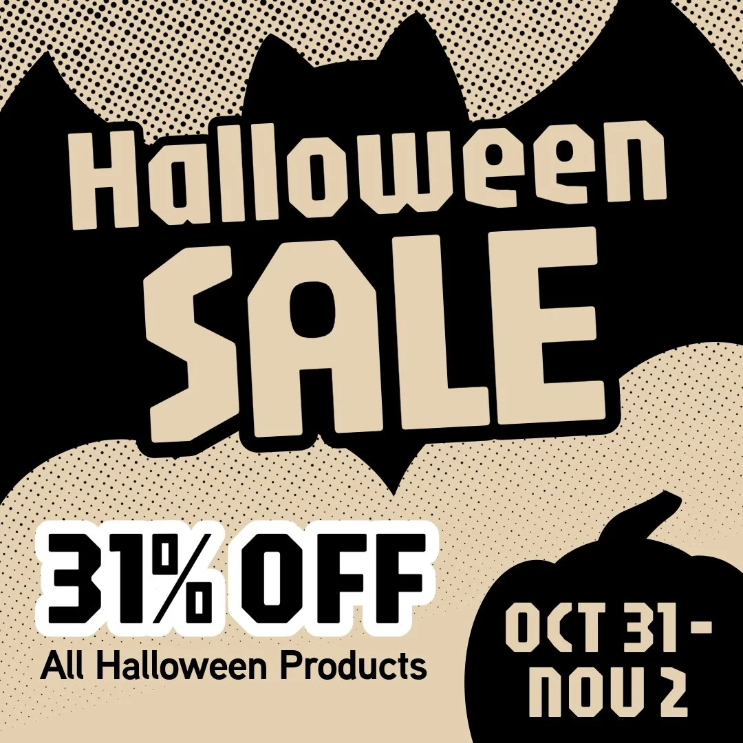 🎃 Happy Halloween! Don't miss our Spooktacular Sale! Get 31% off on all Halloween products from today until Sunday!
