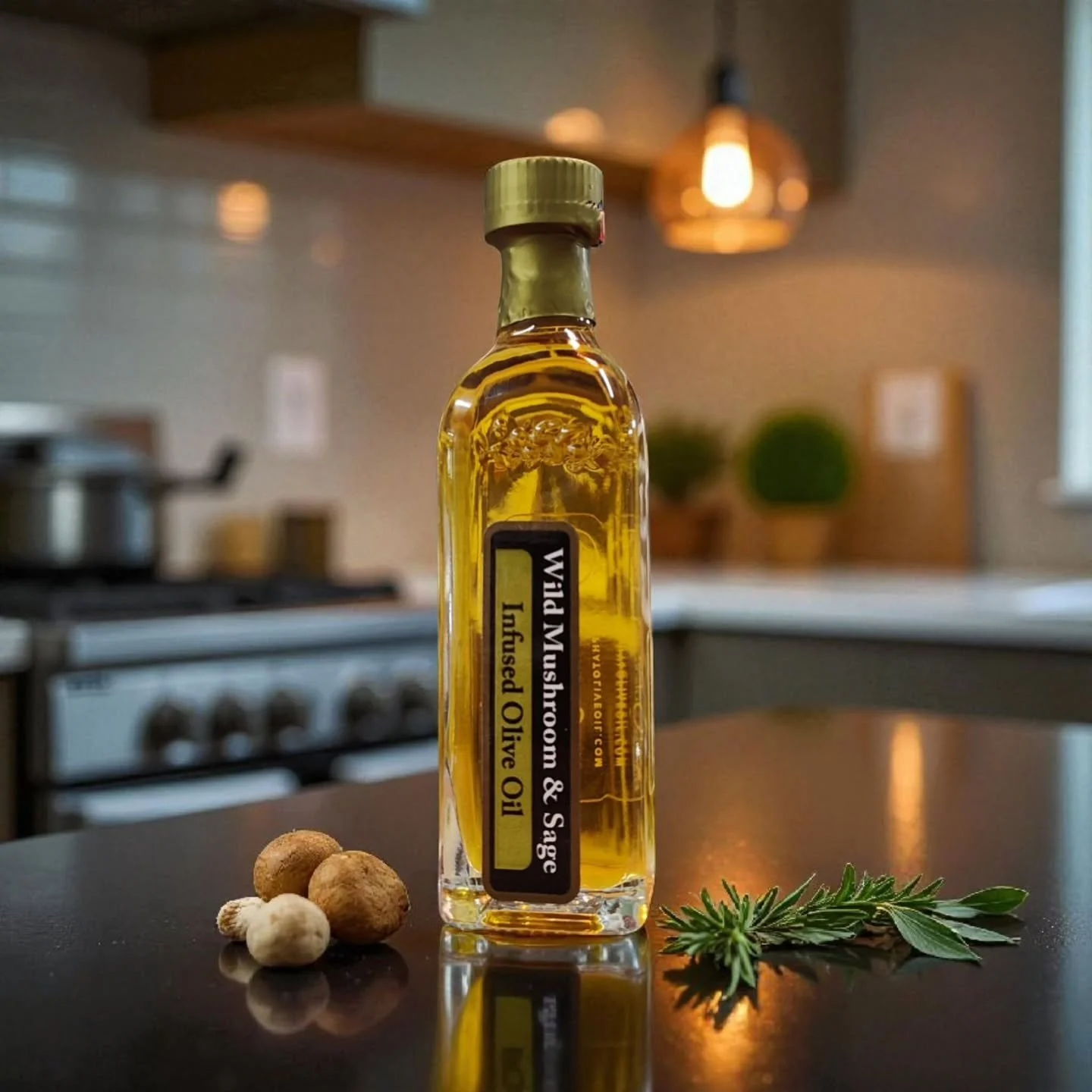 November is perfect for our Wild Mushroom &amp; Sage Olive Oil to take center stage ✨🍄🫒