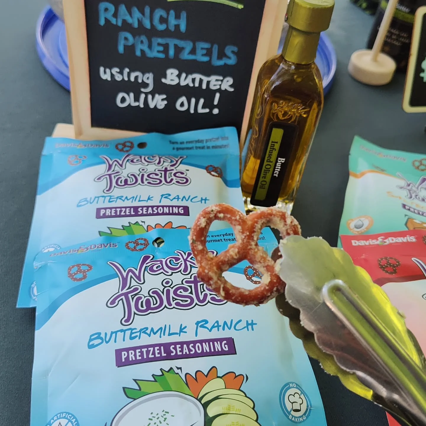 Ready to level up your snacking? 🥨 Our pretzel seasonings are a must-try! Butter Olive Oil and Ranch is a winning combo. 
---
But don't stop with pretzels, experiment with crackers or blend with cream cheese or sour cream for an easy and flavorful d