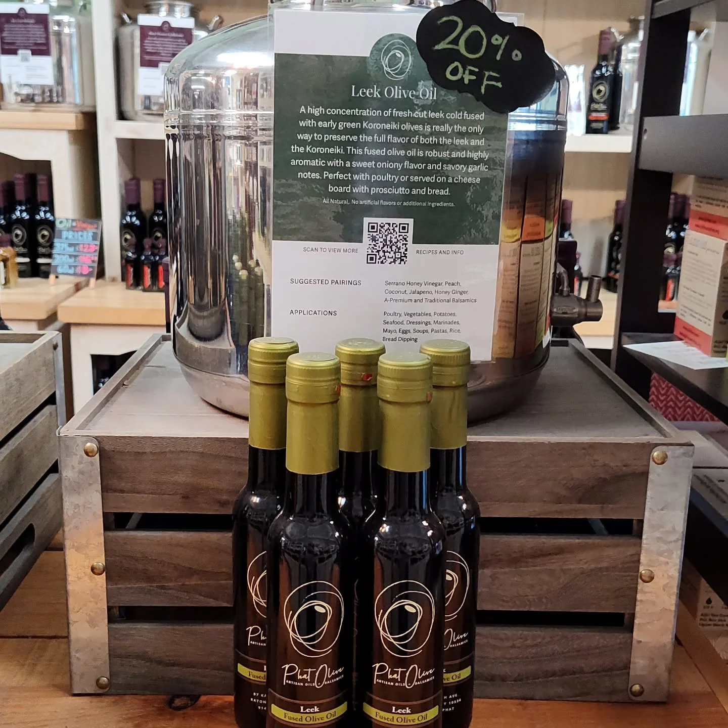 Last chance for Leek Olive Oil! Get 20% off the last of the stock 🫒