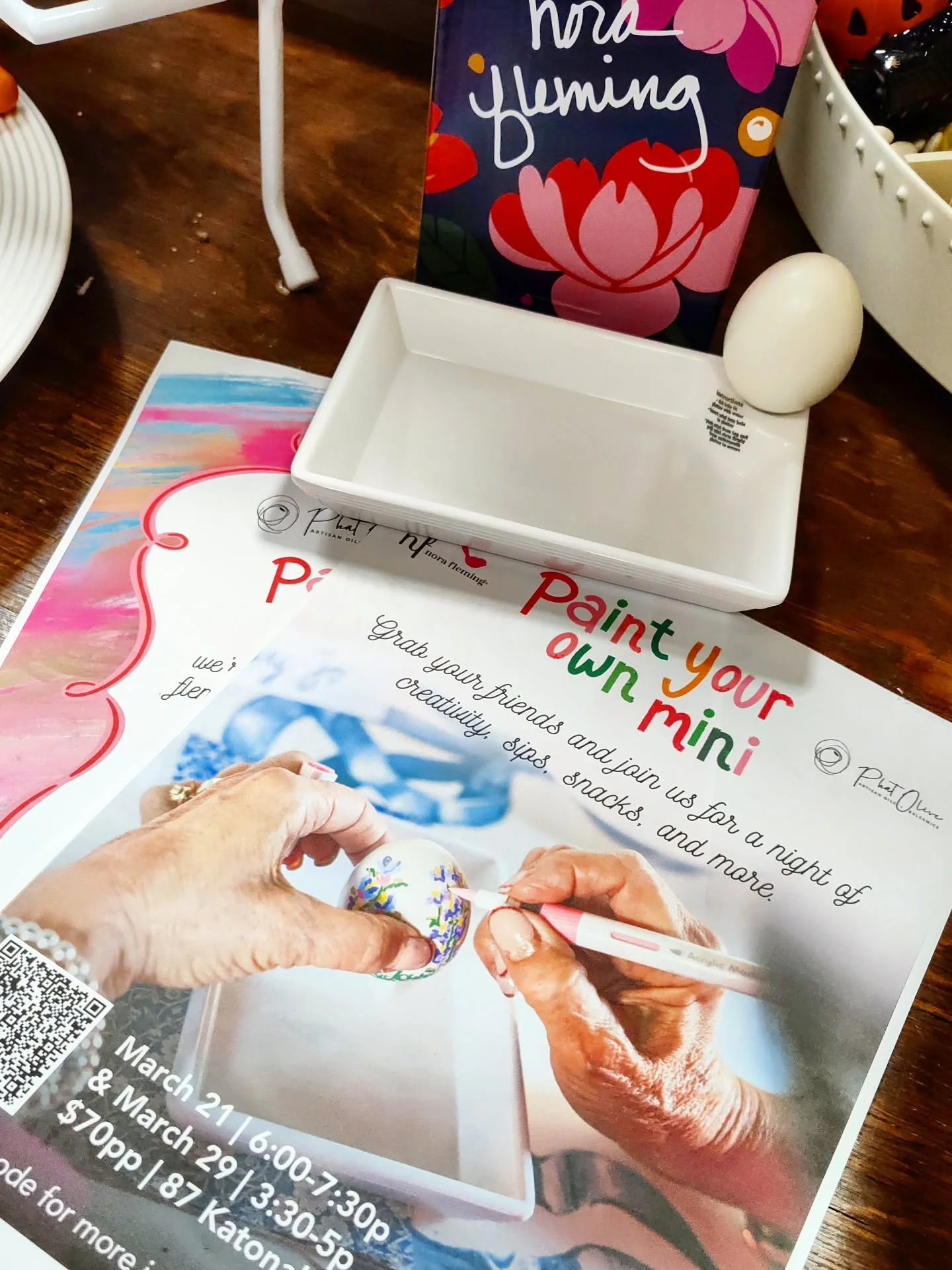 Have 2 fun painting events coming up very soon so sign up for a spot today!! 🖌️🐣 Limited seats.

🗓️ Saturday, March 21 |  6:00-7:30pm or Sunday, March 29 |  3:30-5pm
📍 87 Katonah Avenue, Katonah NY
🎟️ $70 per ticket

Each guest receives a Nora F