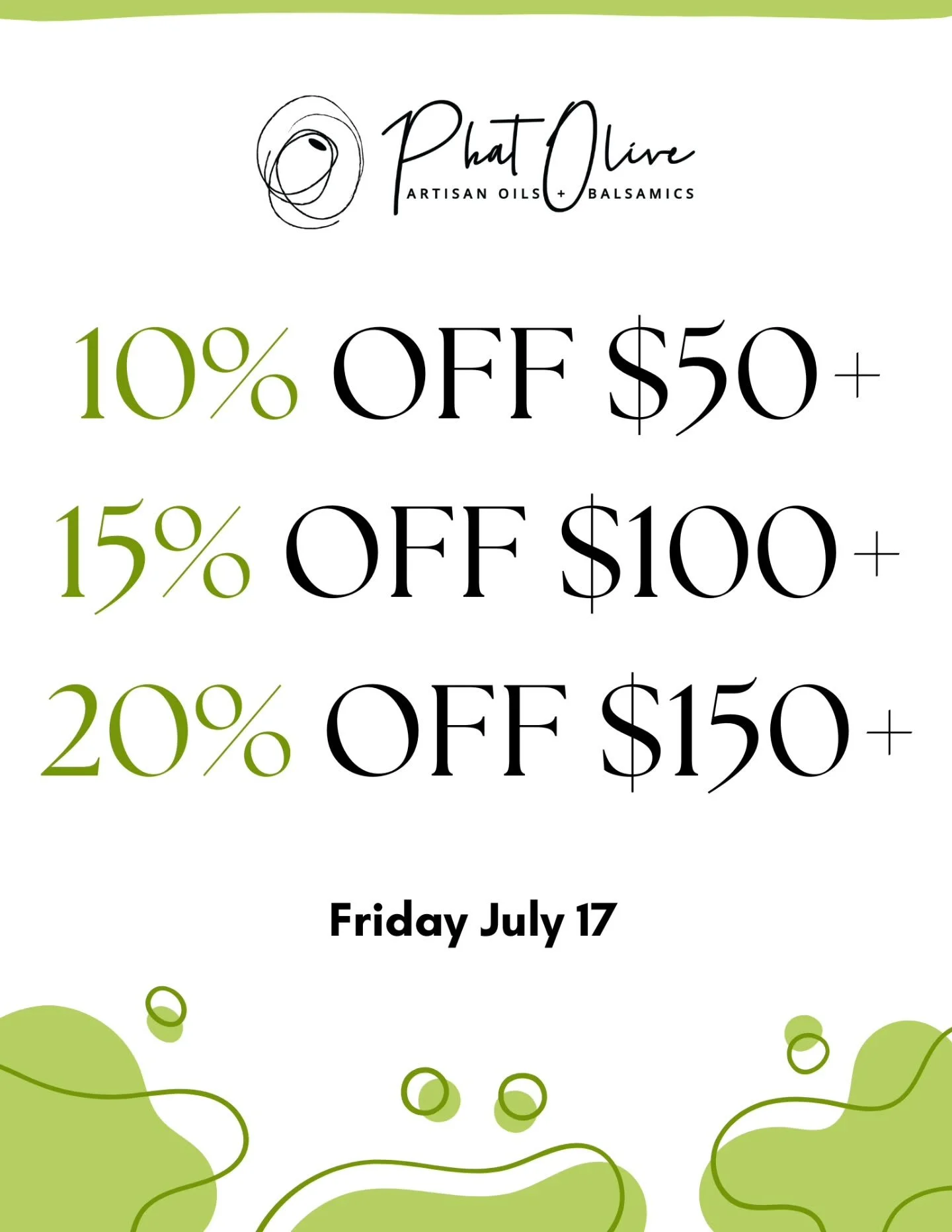 Sales for today!