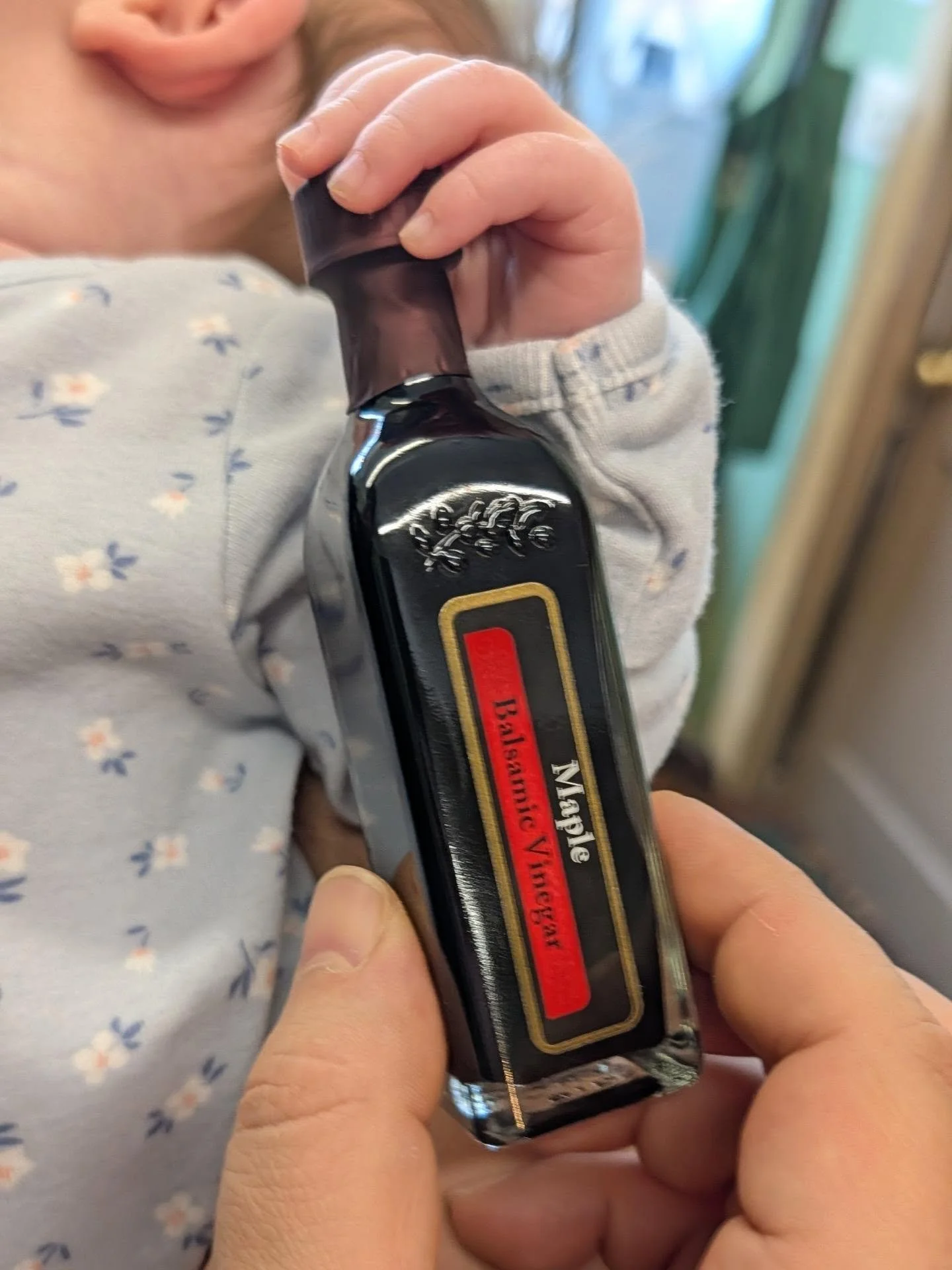 Our little olive is loving the Maple Balsamic this time of year 🍂🍁🥞