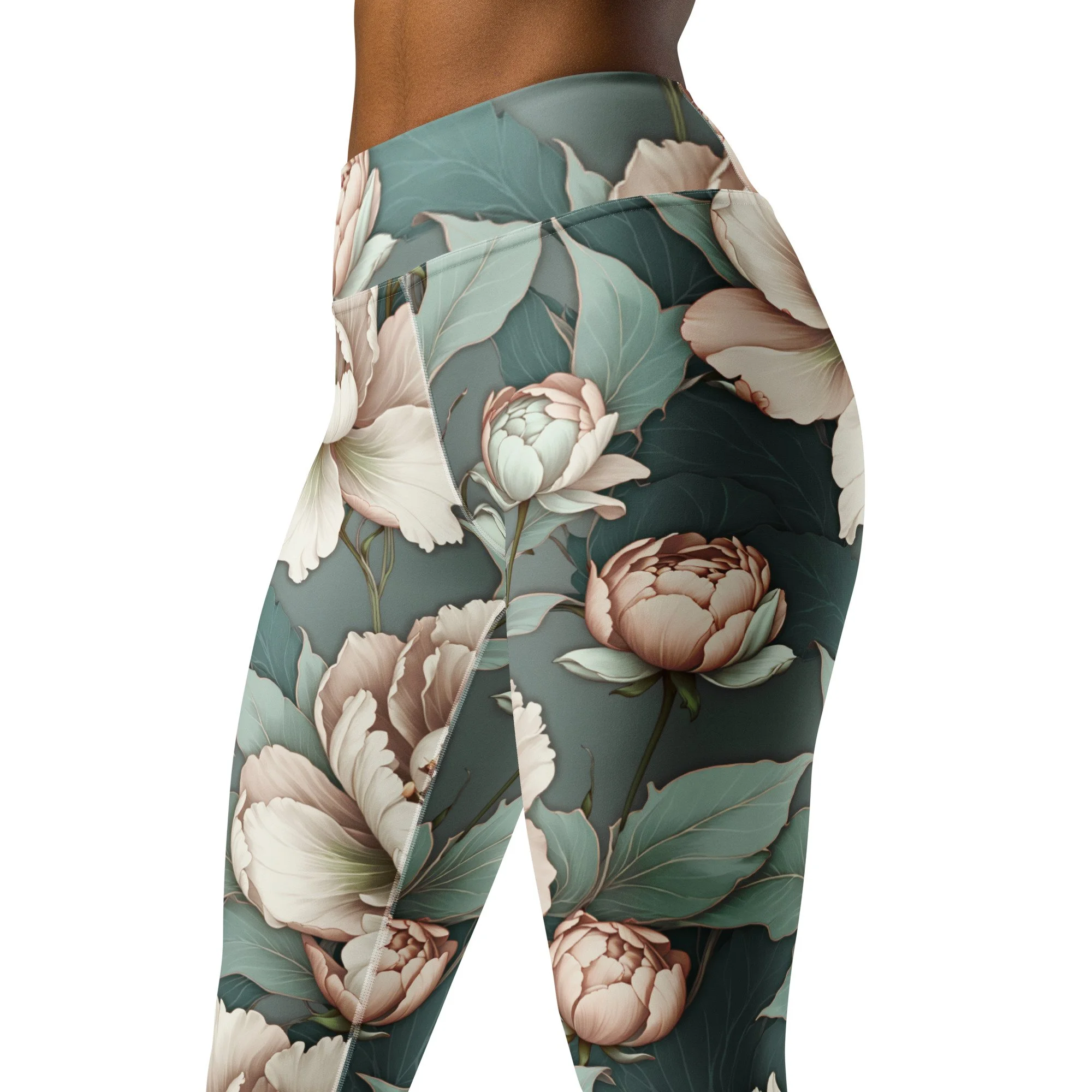 Teal Bloom Second Skin Leggings