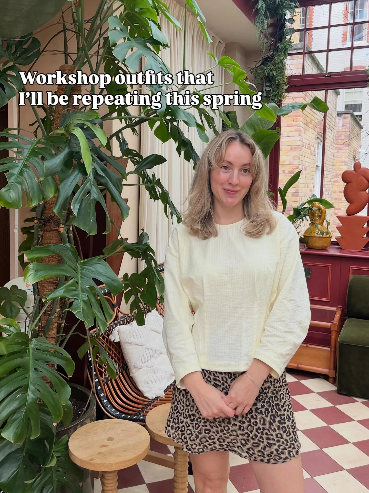 My fave workshop outfits that I&rsquo;ll be taking out for a spin this spring!! Turns out I love pastels and a pleated skirt vibe 🤭