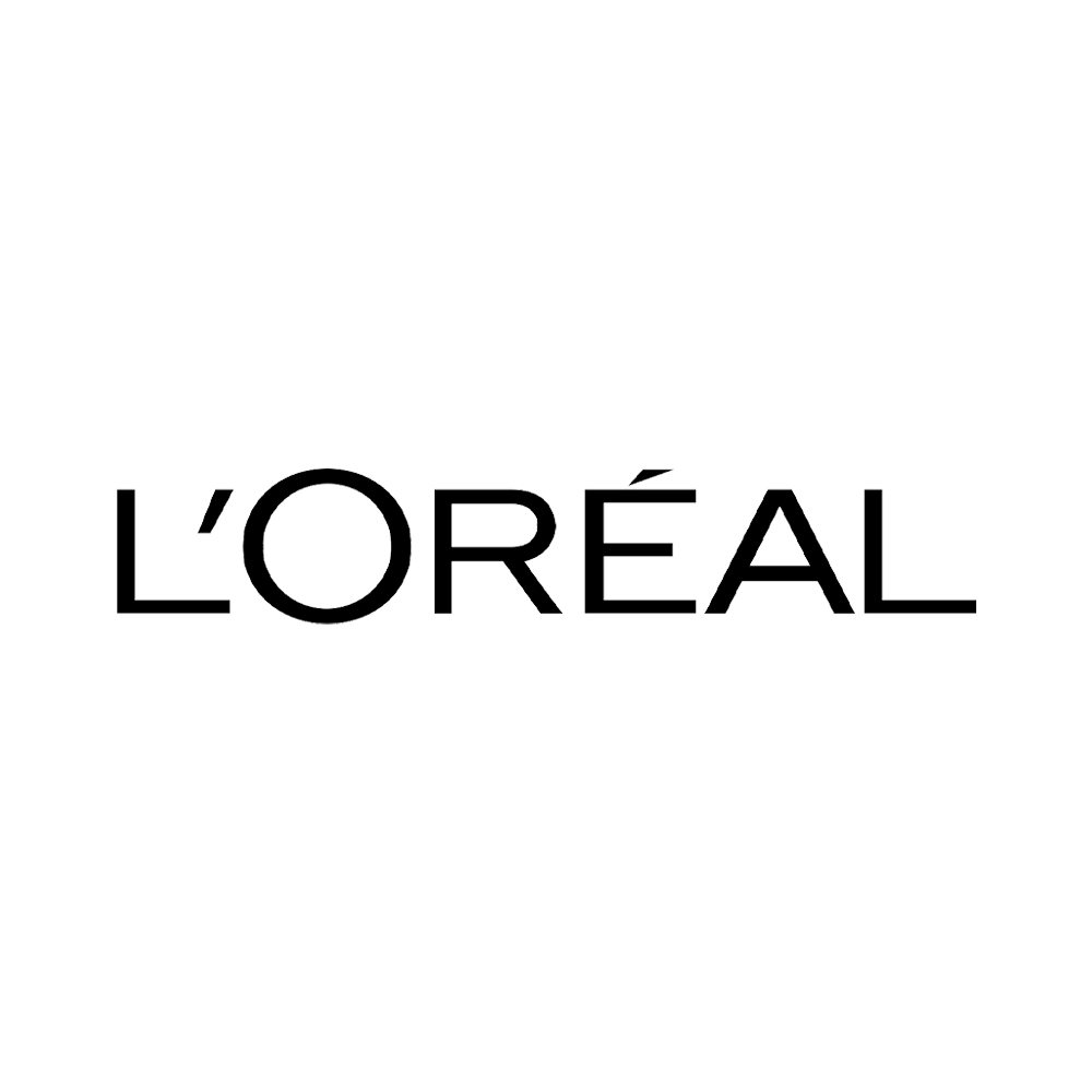 L'Oréal logo with on plain background