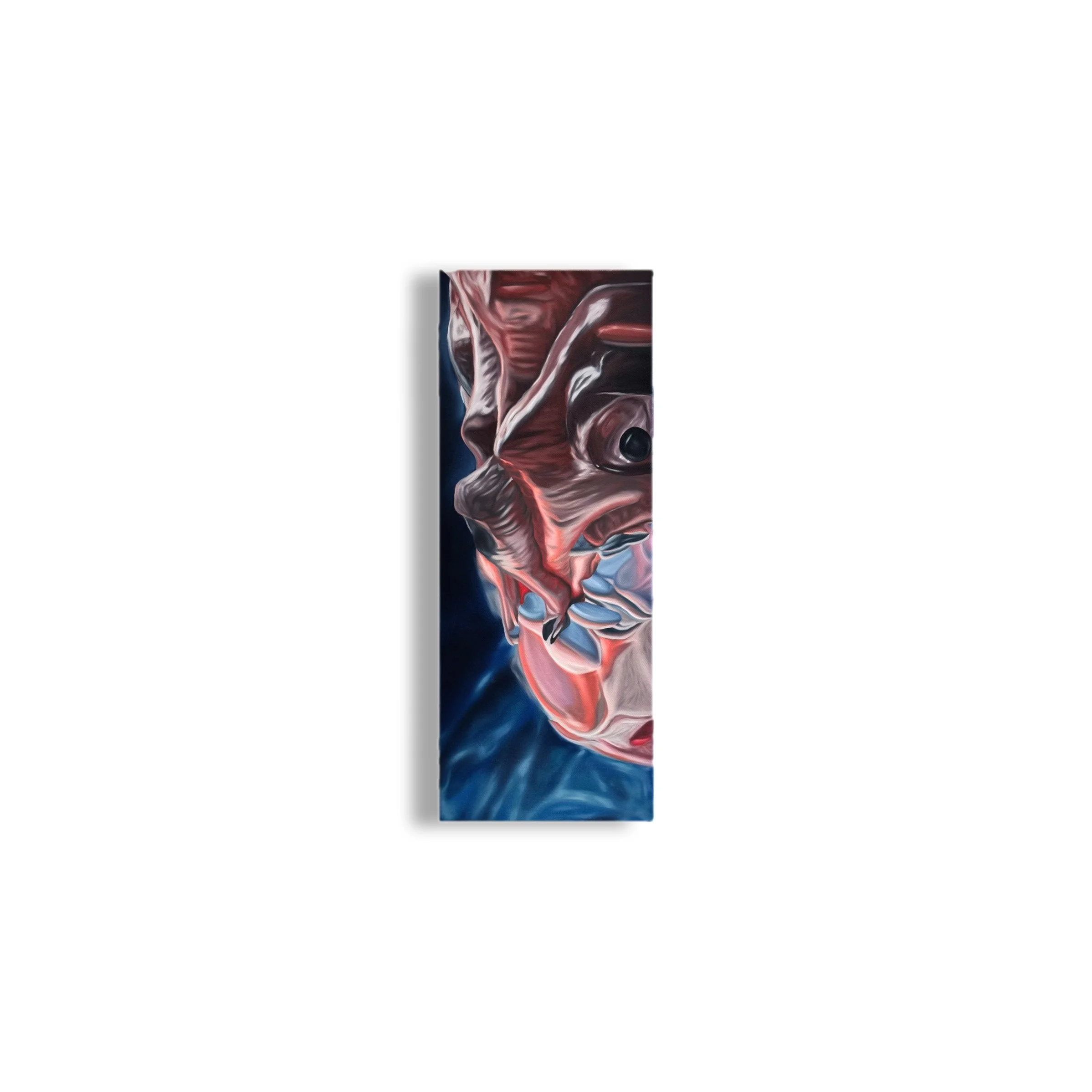 “Twenty Tantrums of Tender Tending”, Oil on Canvas, 18 x 60 cm, 2026.