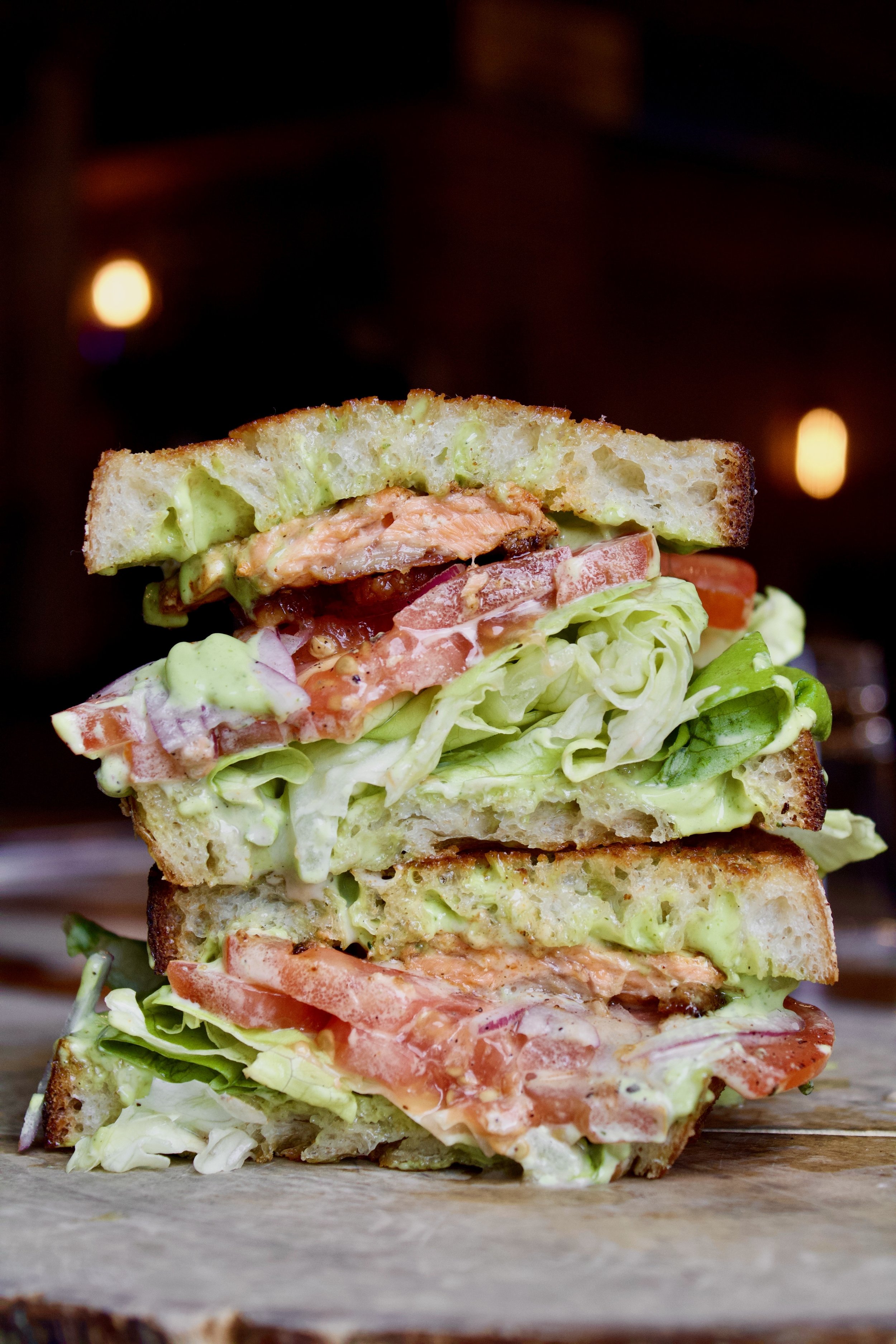 Blackened Salmon BLT