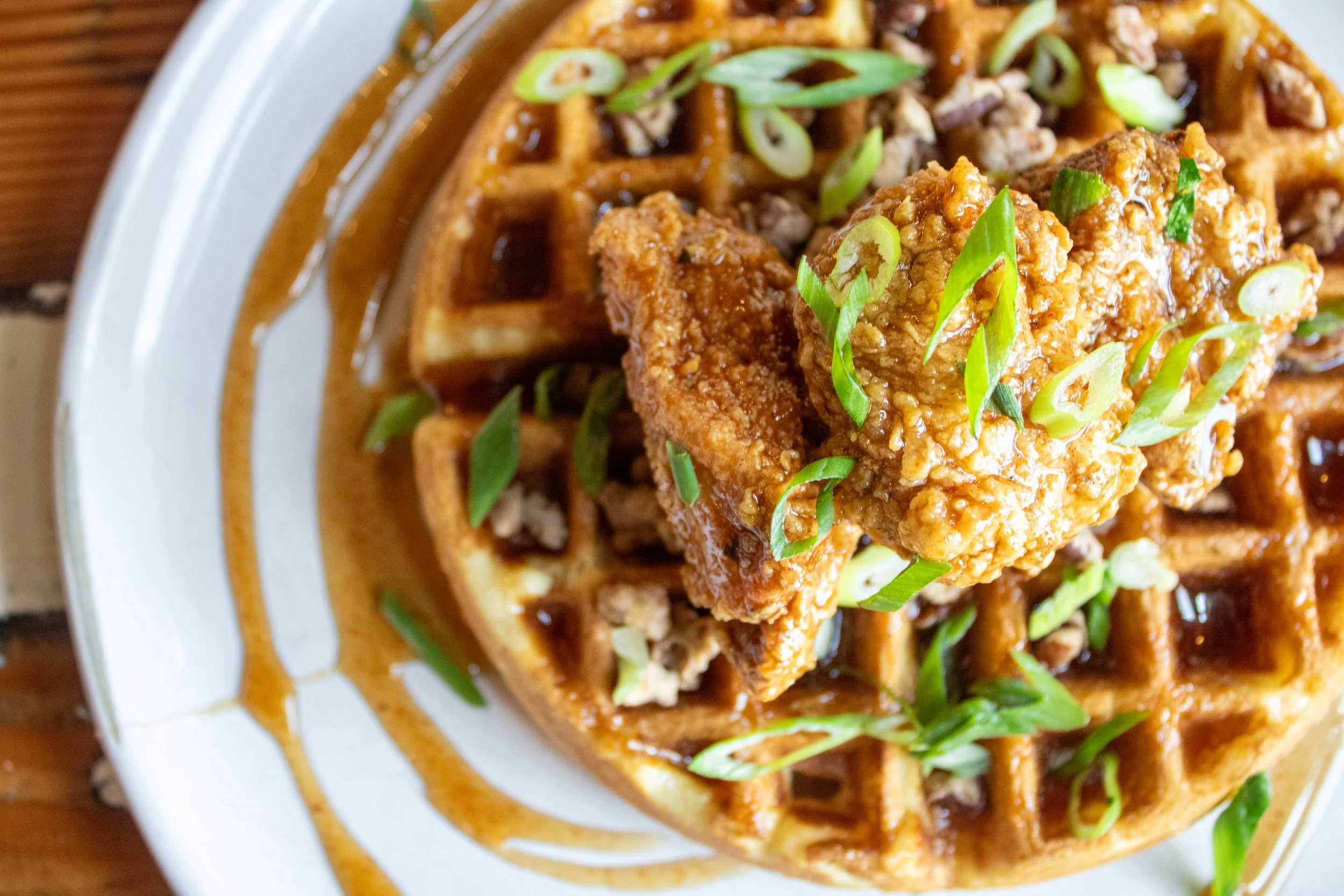 Chicken and waffles