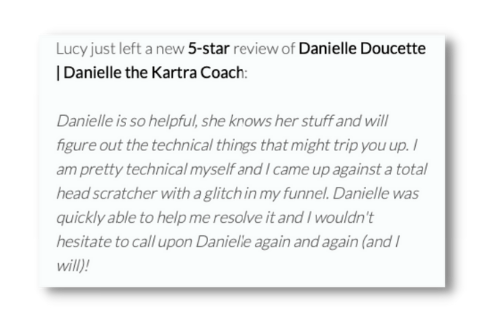 Danielle is so helpful, she knows her stuff and will figure out the technical things that might trip you up
