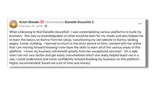 What a blessing to find Danielle doucette!! She was so knowledgeable on what would be best for my needs.Highly recommended! Saved me a lot of time and money!