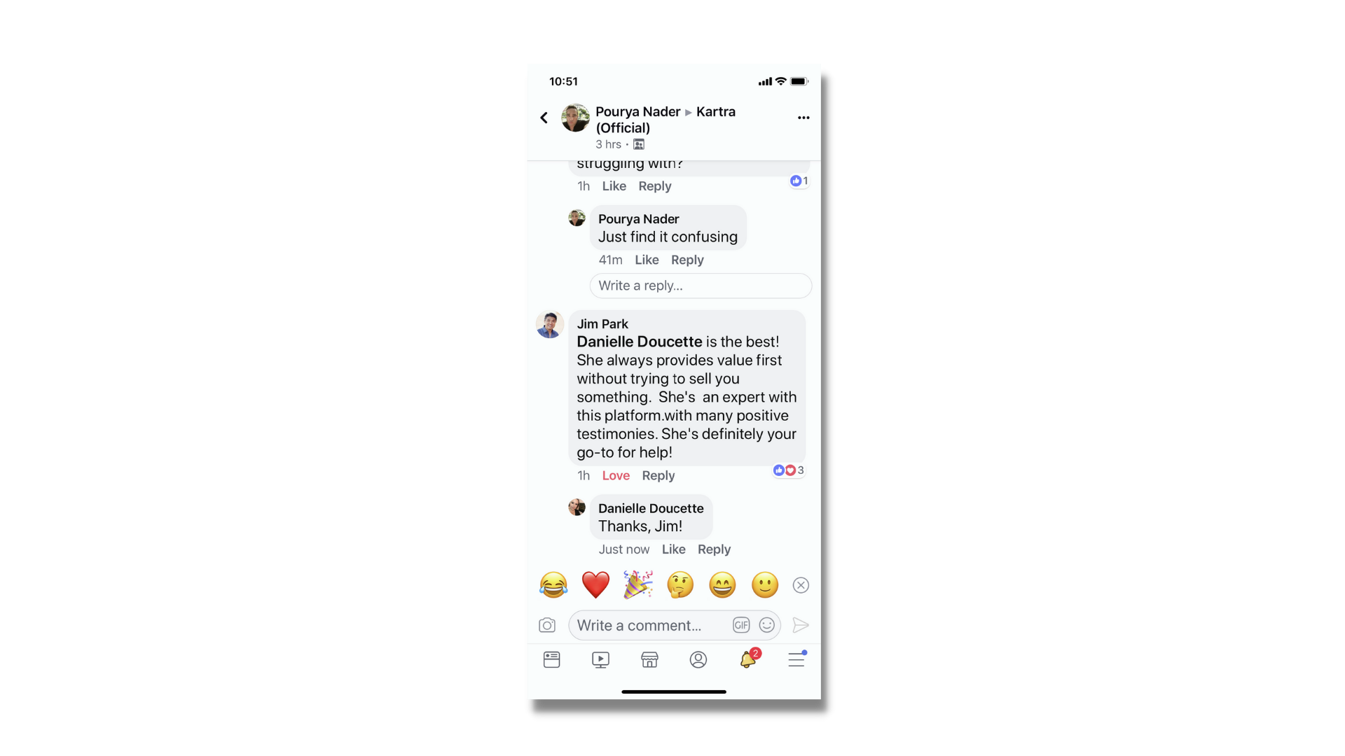 Danielle Doucette is the best! She always provides value first without trying to sell you something. She's an expert with this platform. with many positive testomonies. She's definitely your go-to for help!