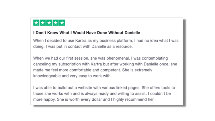She is extremely knowledgeable and very easy to work with. She is worth every dollar and I higly recommend her.