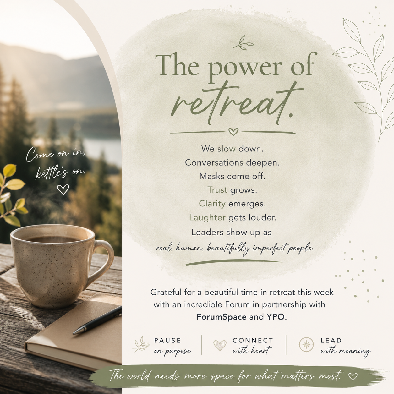 The Power of Retreat
