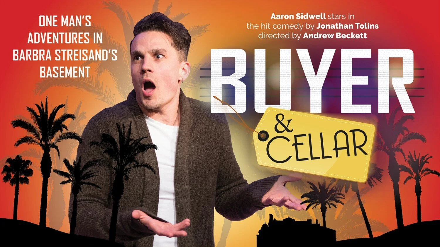 Aaron Sidwell to star in hit comedy Buyer & Cellar at Above The Stag