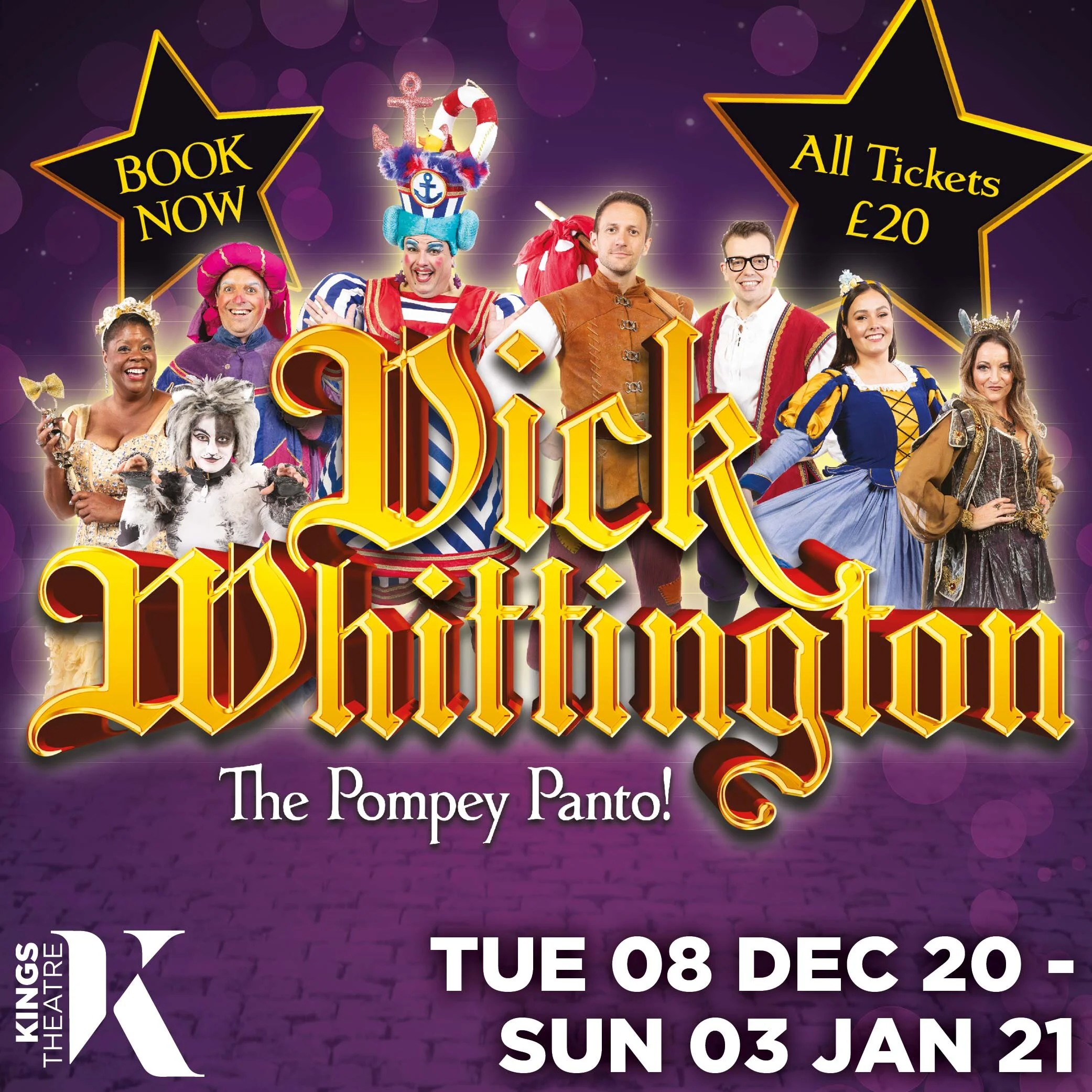 Kings Theatre announce new dates for their 2020 pantomime Dick Whittington