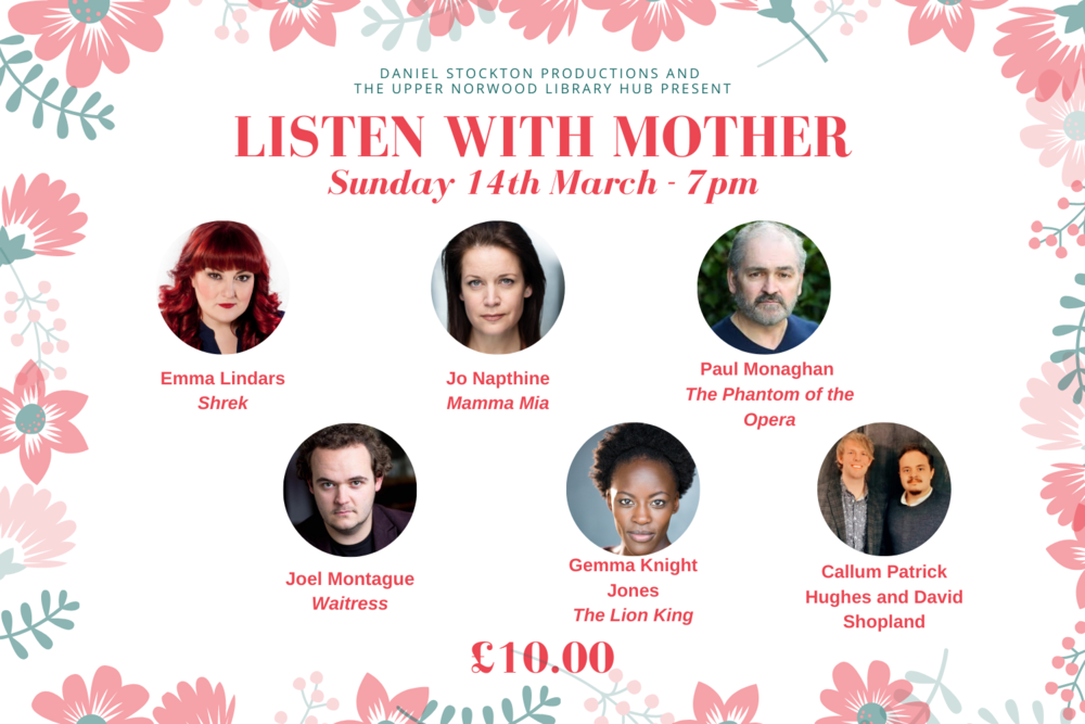 Daniel Stockton Productions returns to the Upper Norwood Library Hub with a new West End Concert