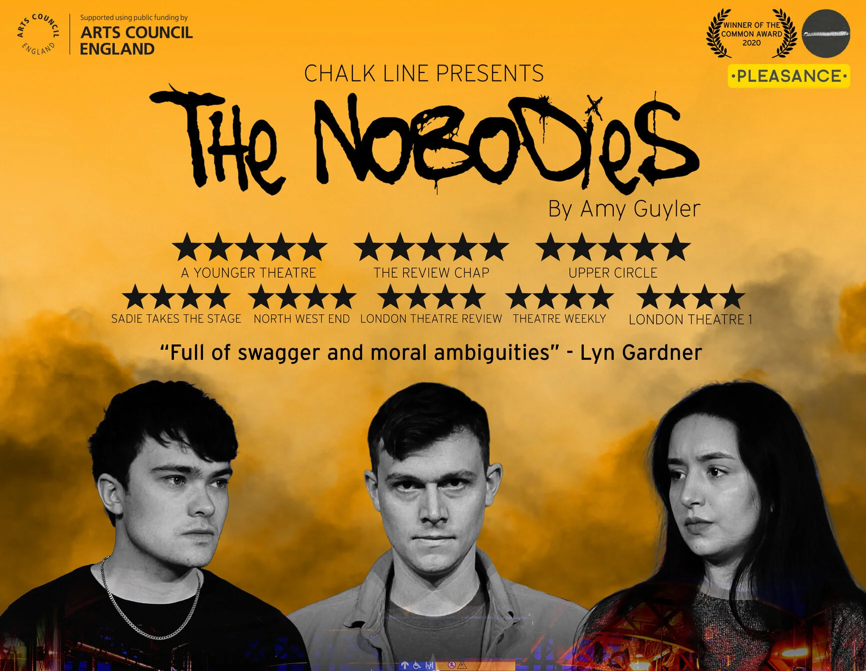 Award-winning play THE NOBODIES to tour the UK this summer