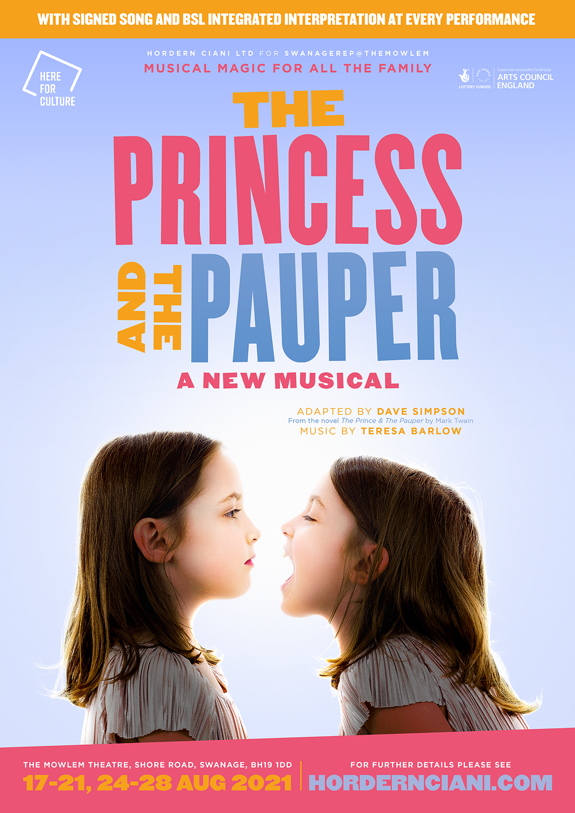Cast announced for THE PRINCESS AND THE PAUPER at Mowlem Theatre