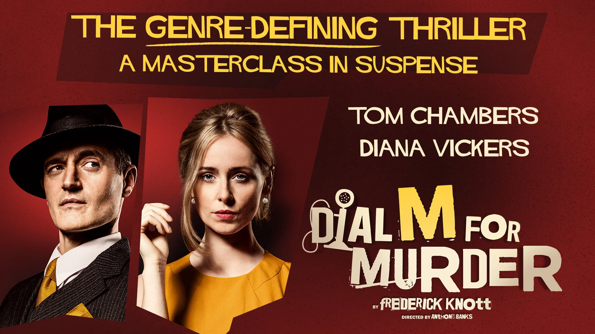 Diana Vickers to join Strictly Winner Tom Chambers in DIAL M FOR MURDER for Autumn 2021 tour