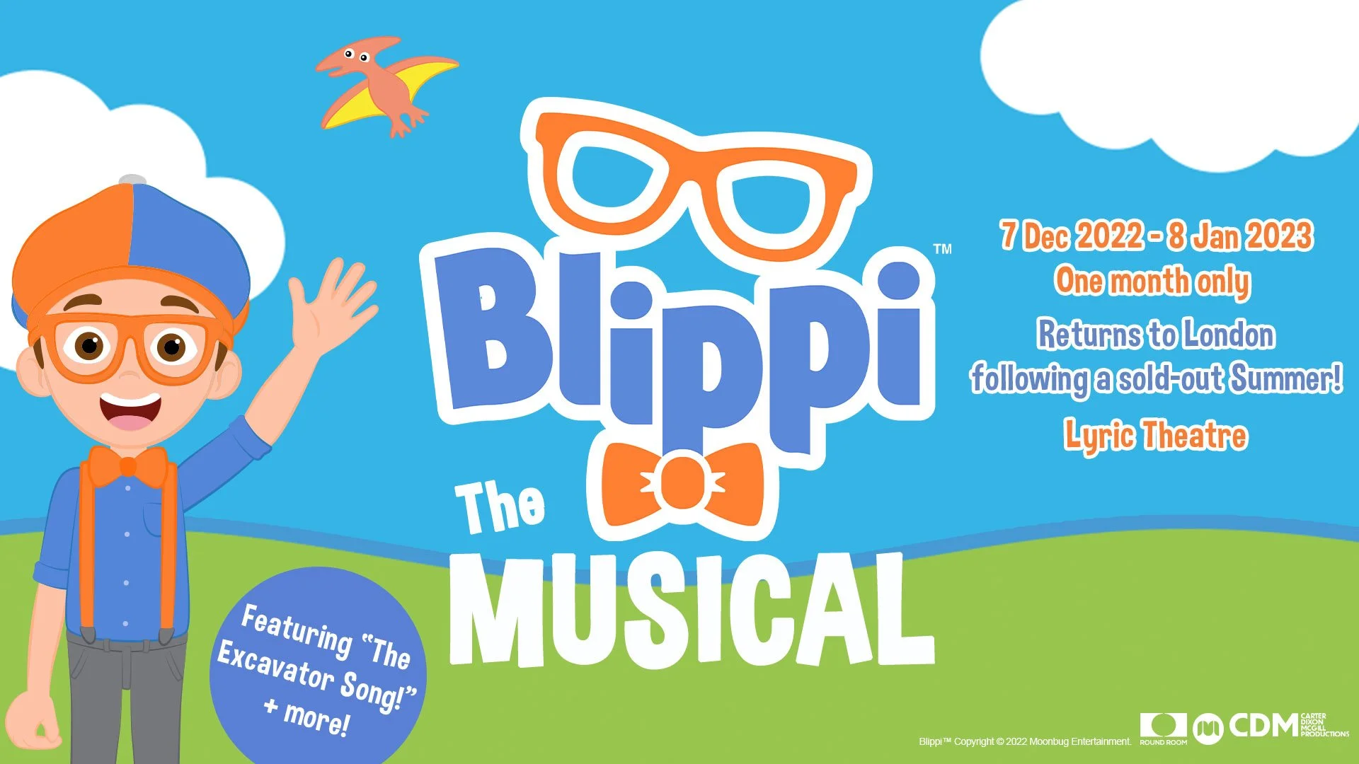 BLIPPI THE MUSICAL to return to the West End this Christmas