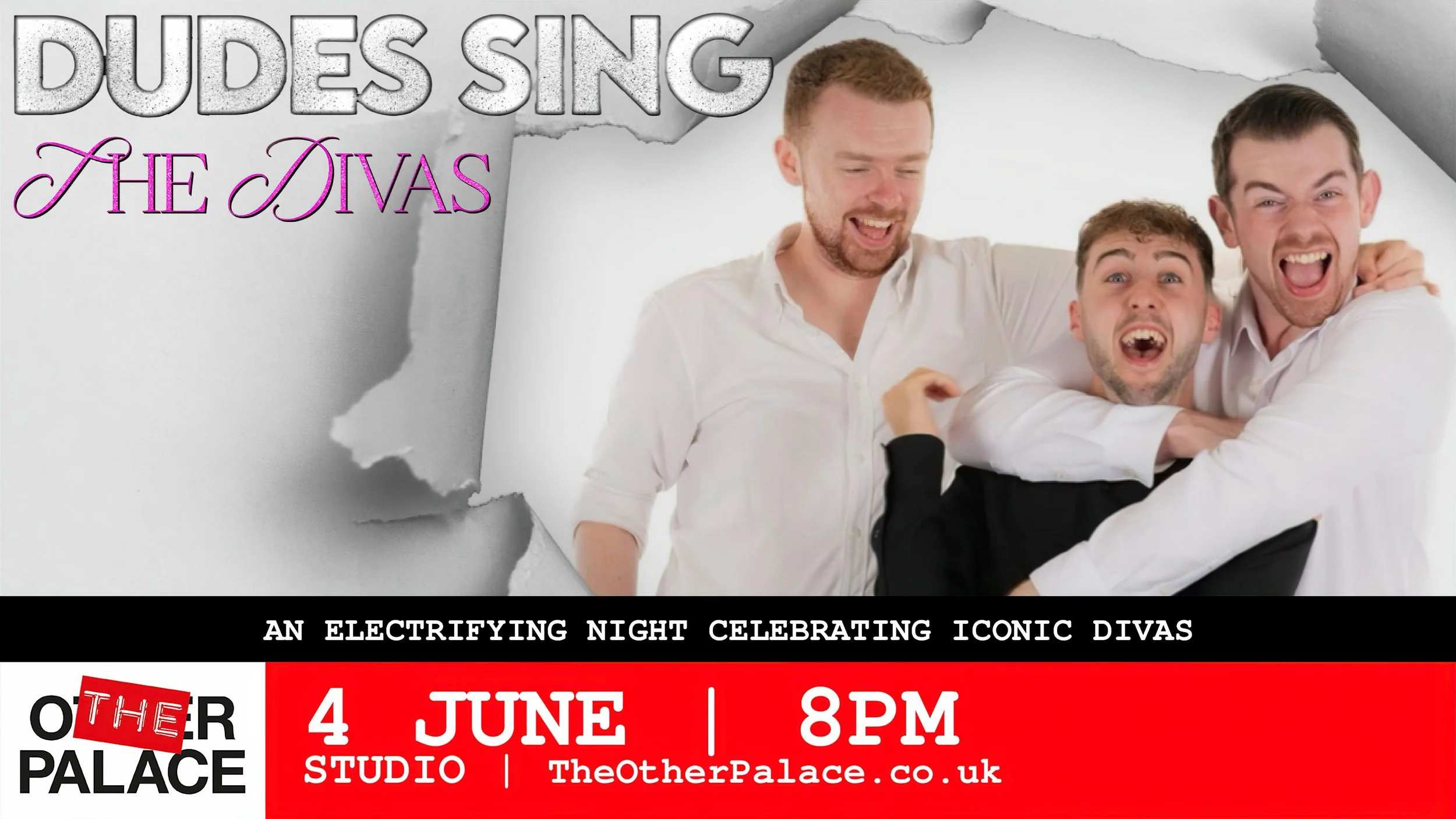 One-off concert performance of DUDES SING THE DIVAS! At The Other Palace
