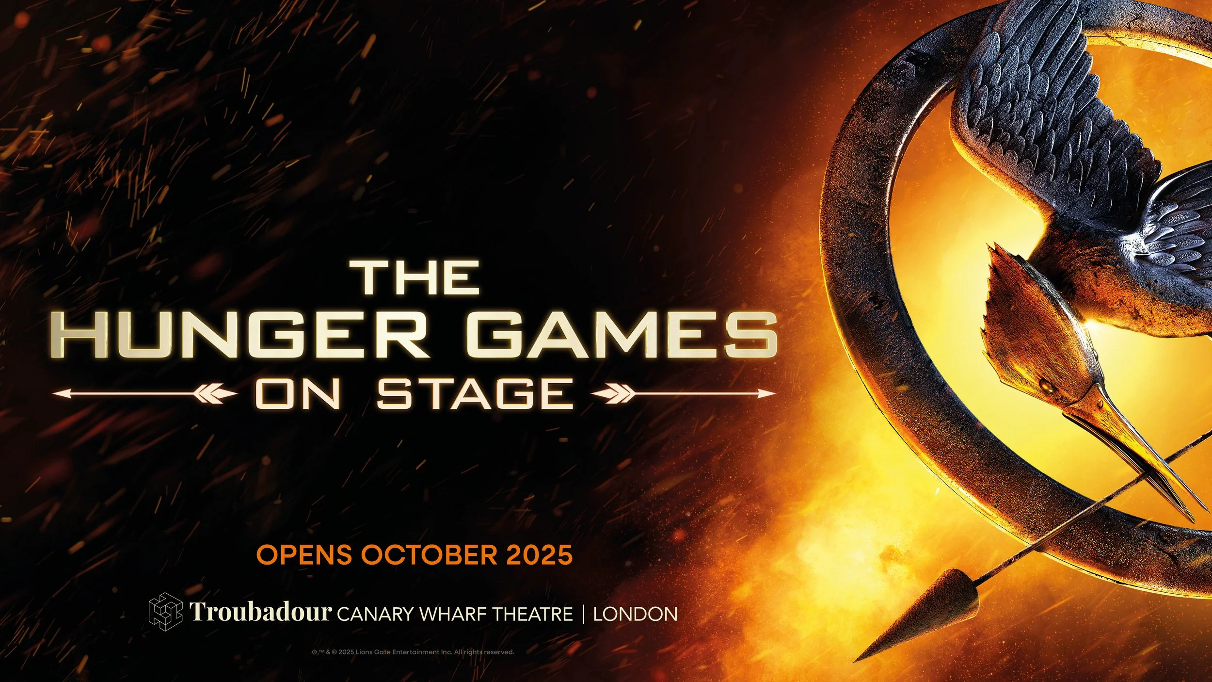 THE HUNGER GAMES: ON STAGE to open at Troubadour Canary Wharf Theatre in October 2025