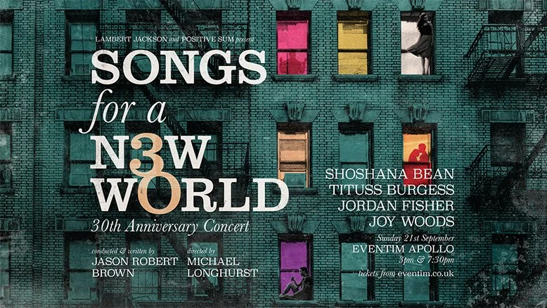 30th anniversary concert of Jason Robert Brown’s SONGS FOR A NEW WORLD announced
