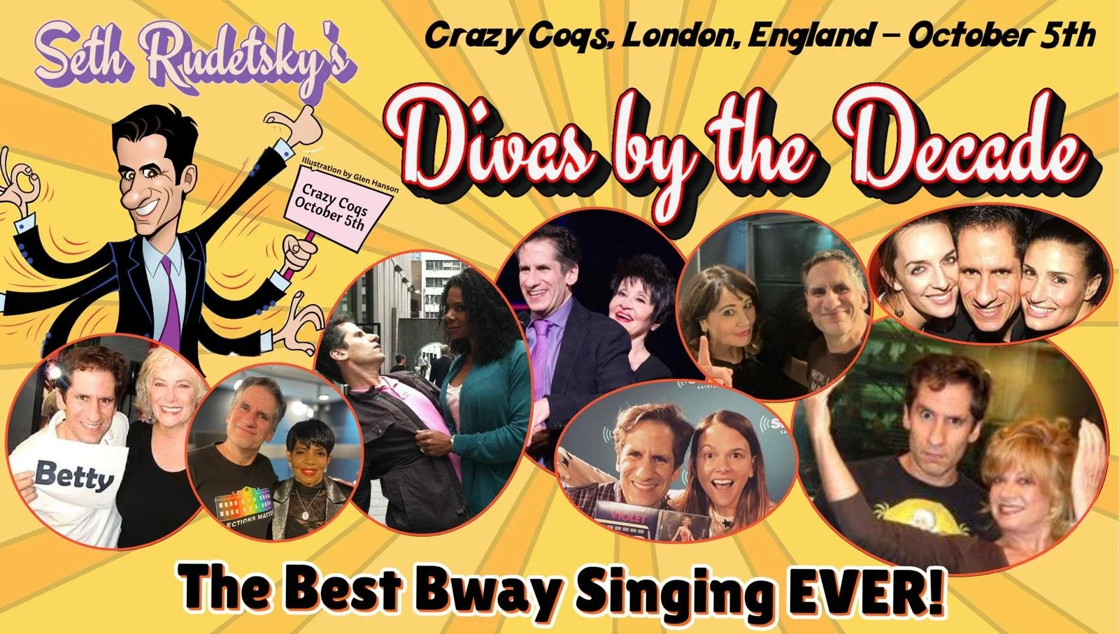 Seth Rudetsky announces DIVAS BY THE DECADE concert at Crazy Coqs