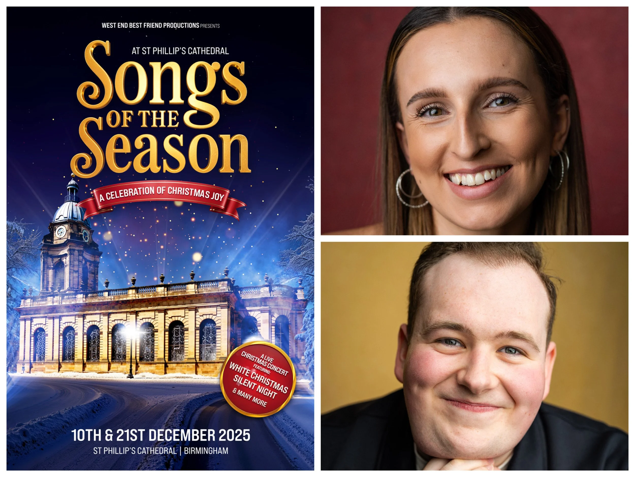 Vocalists revealed for SONGS OF THE SEASON concert in Birmingham this Christmas