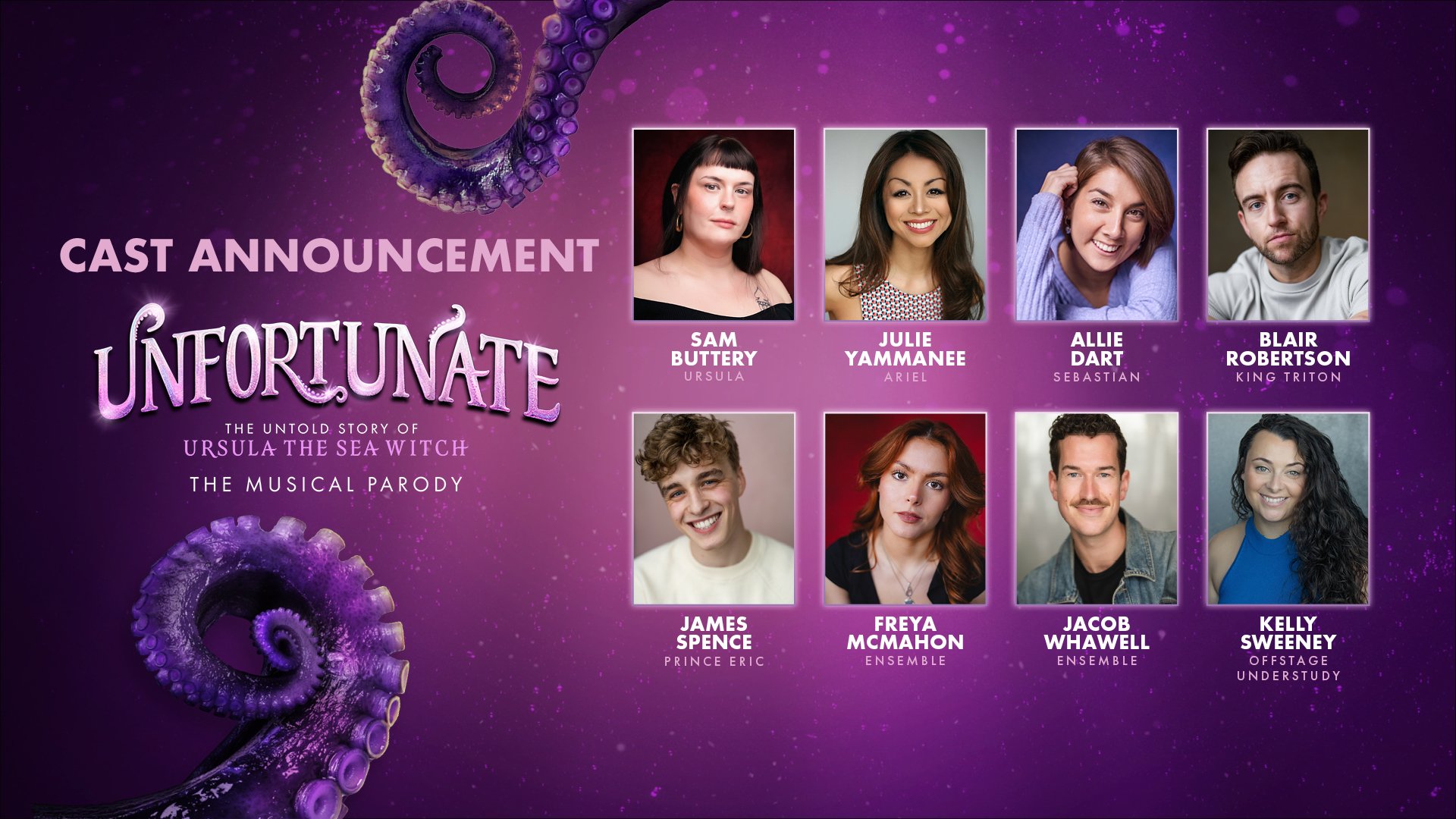 Full cast announced for UNFORTUNATE: THE UNTOLD STORY OF URSULA THE SEA WITCH at The Other Palace 