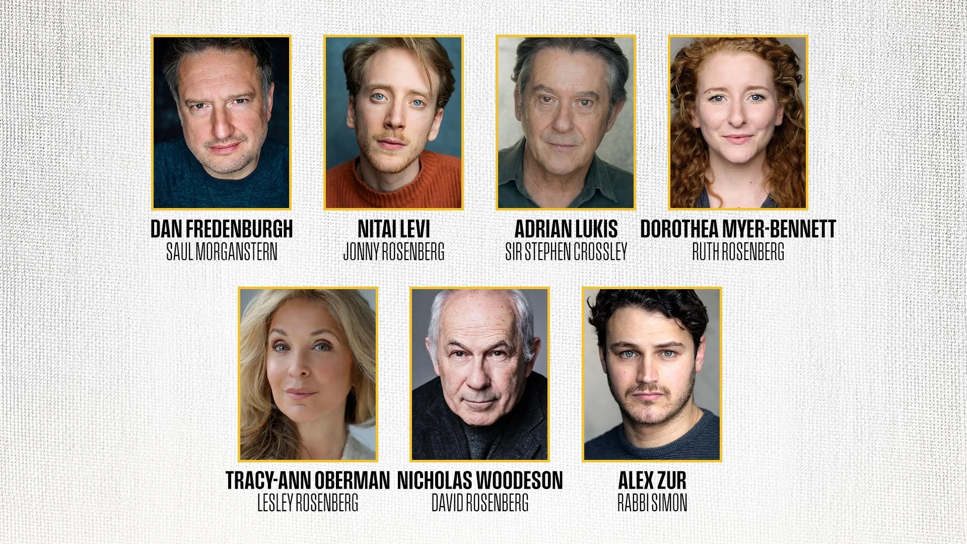 Full cast announced for Menier Chocolate Factory’s major revival of THE HOLY ROSENBERGS