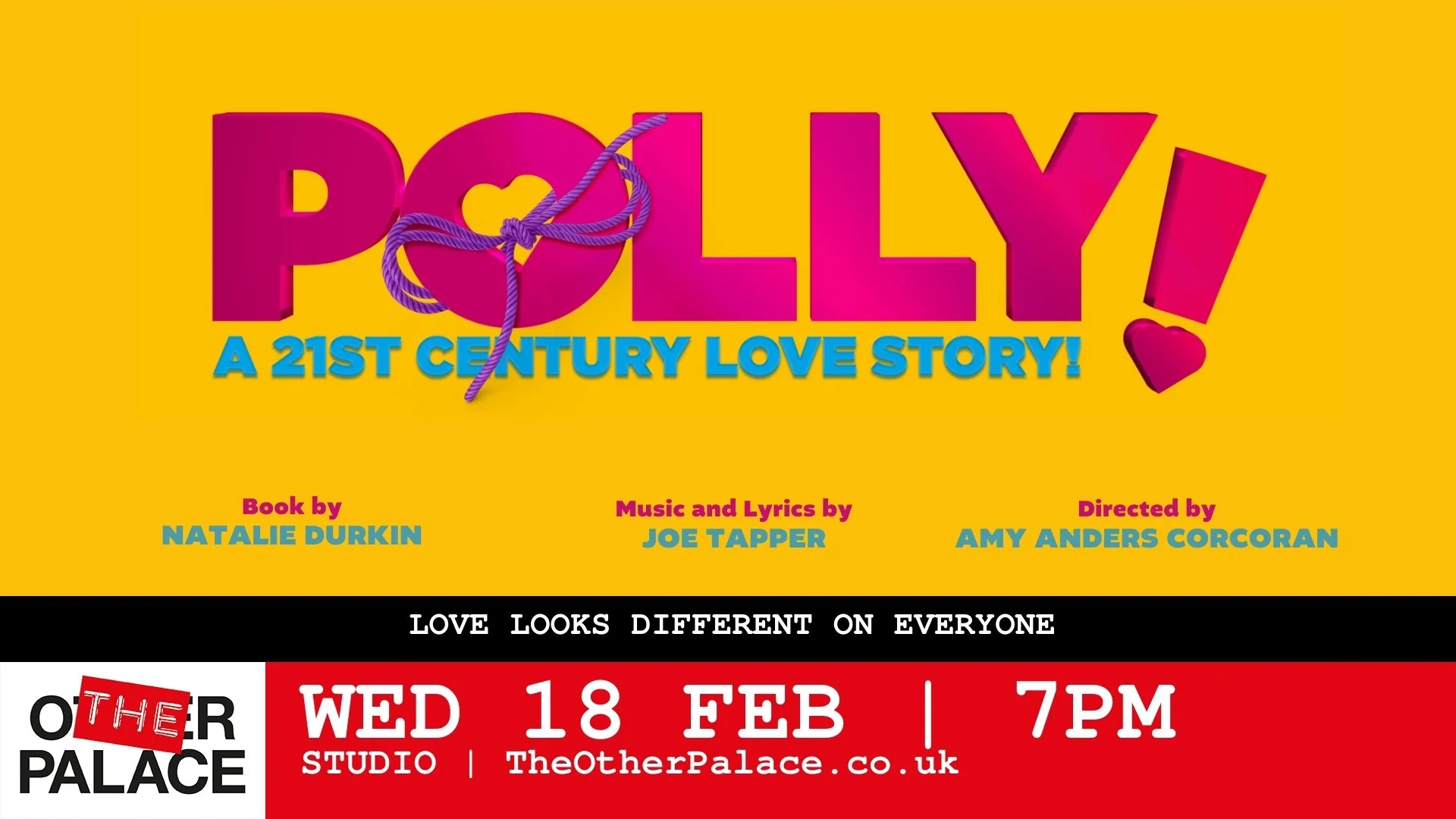 New queer musical POLLY: A 21st CENTURY LOVE STORY debuts at The Other Palace 