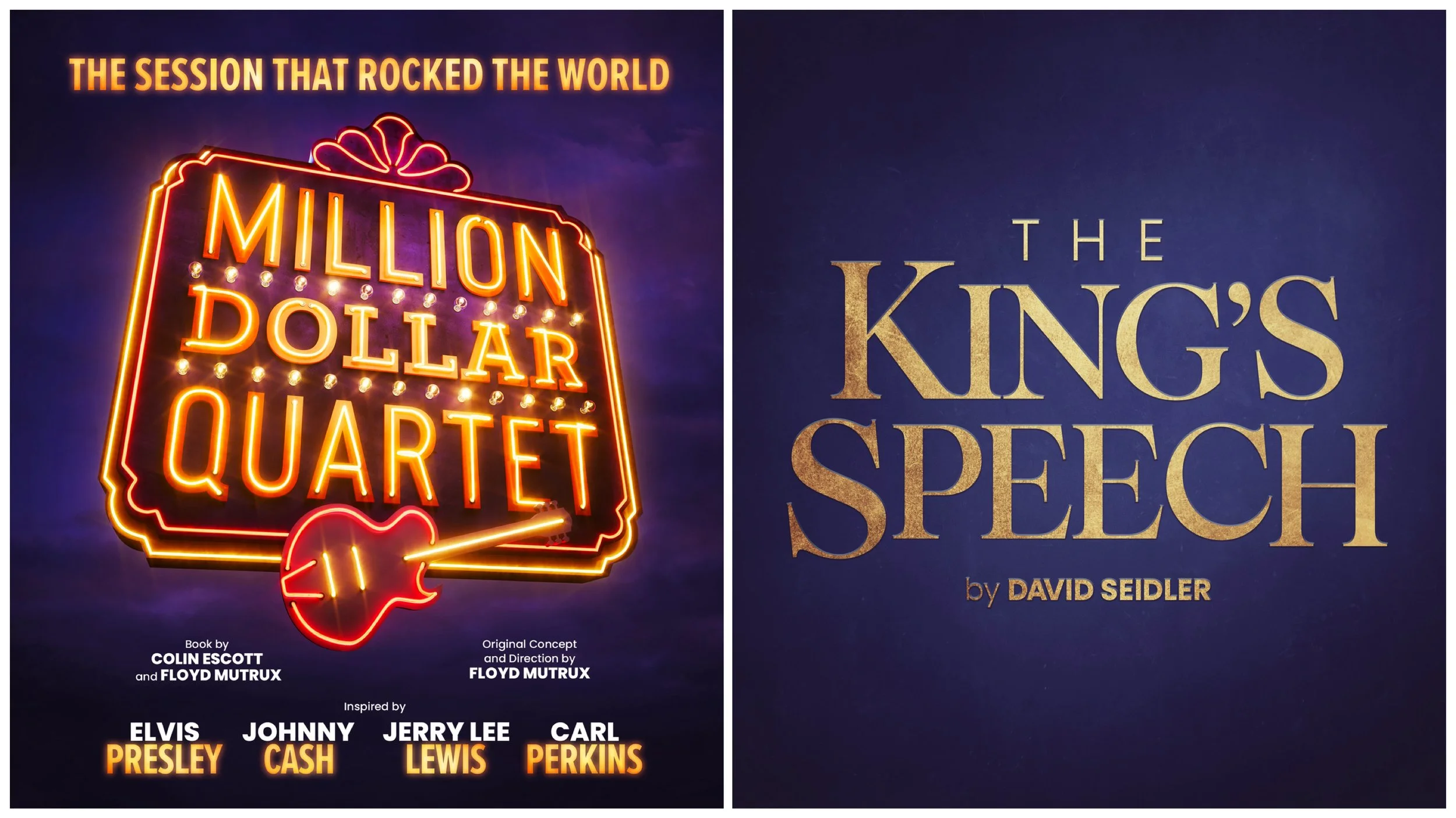 MILLION DOLLAR QUARTET and THE KING’S SPEECH announced in 2026 Built by Barn season