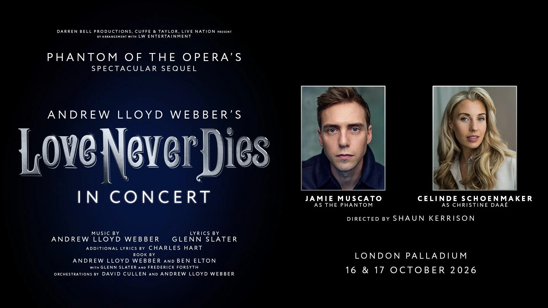 LOVE NEVER DIES in Concert to return to London Palladium