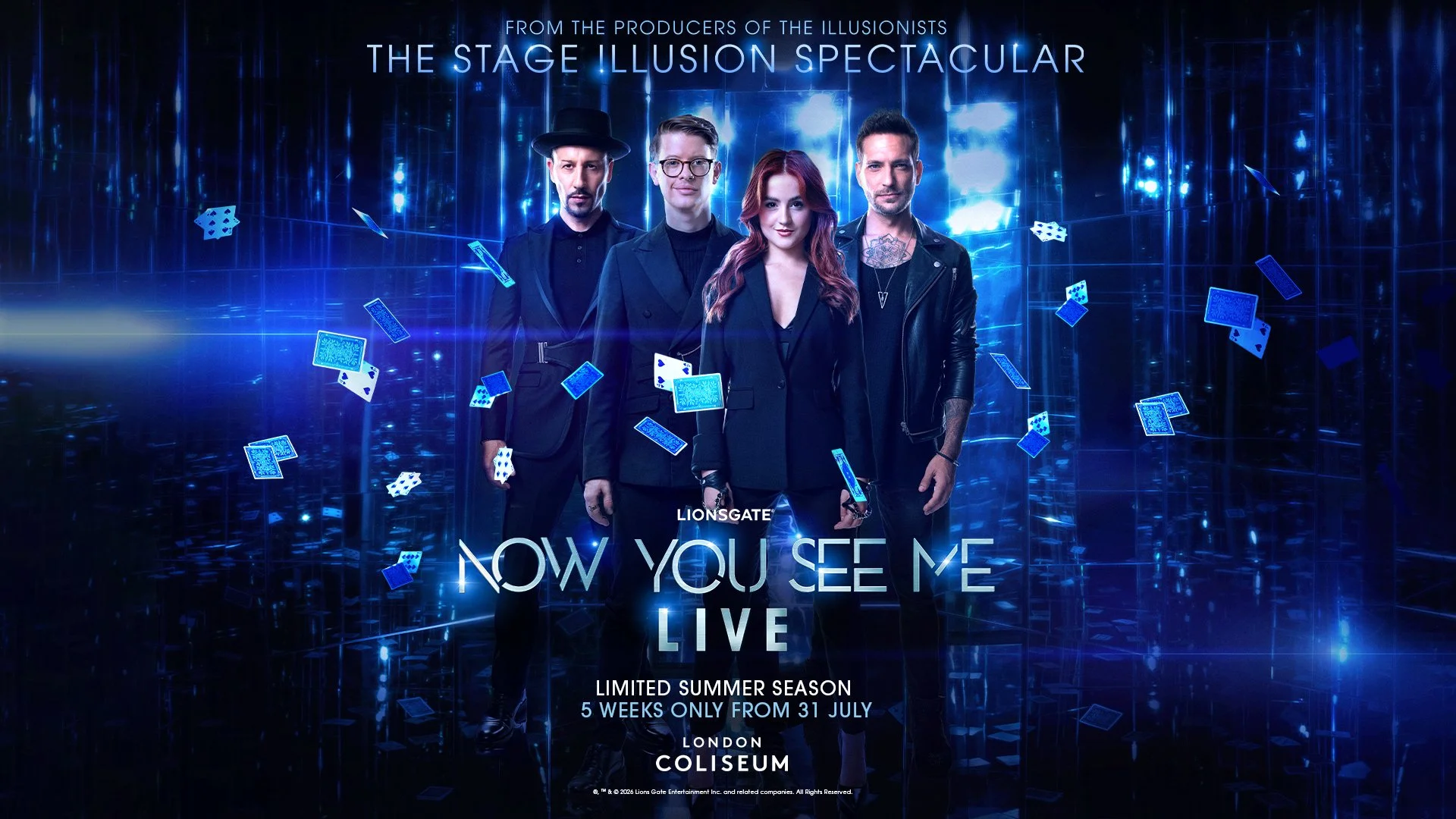 NOW YOU SEE ME LIVE stage show to receive UK premiere at London Coliseum